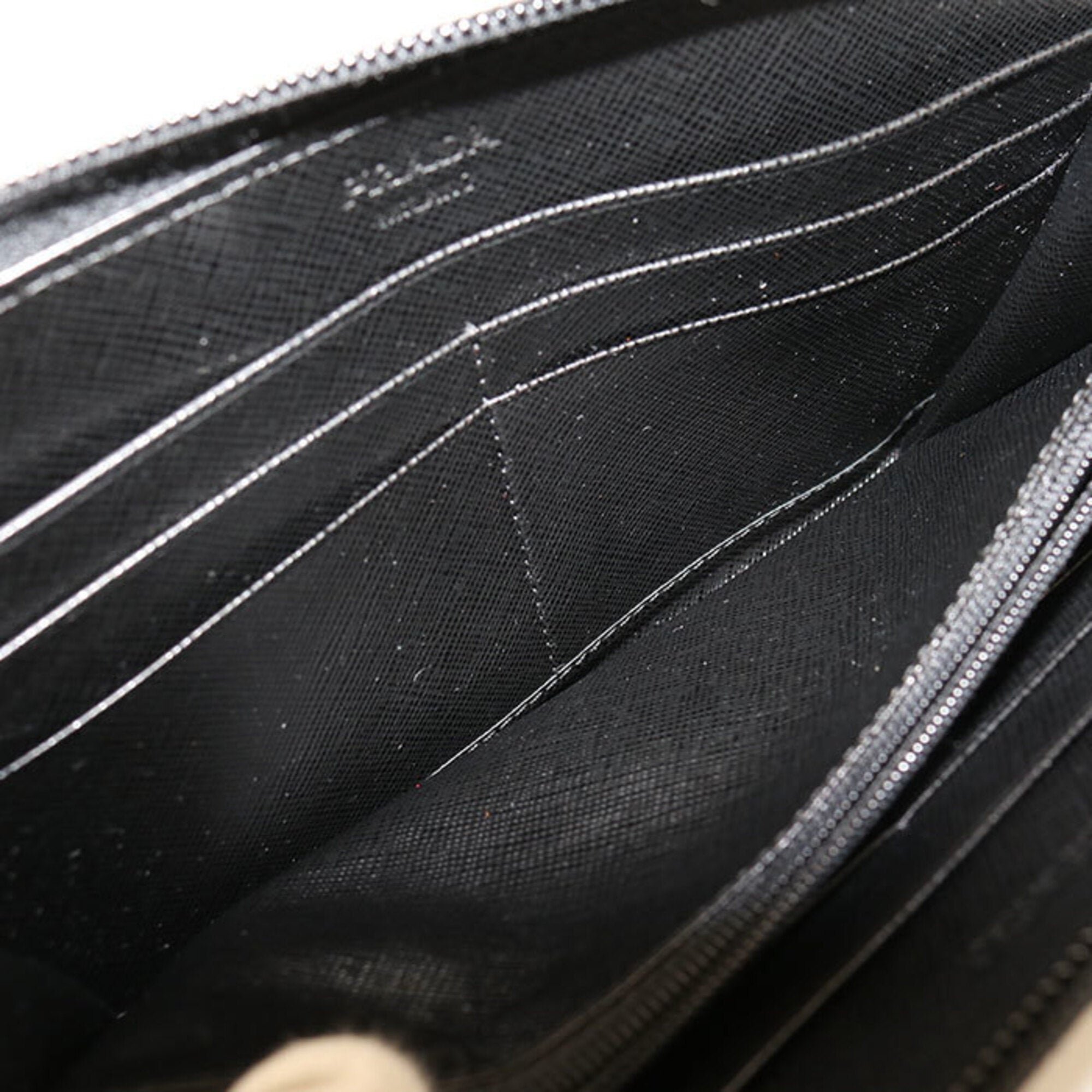 Prada Black Nylon Long Wallet (Bi-Fold) (Pre-Owned)
