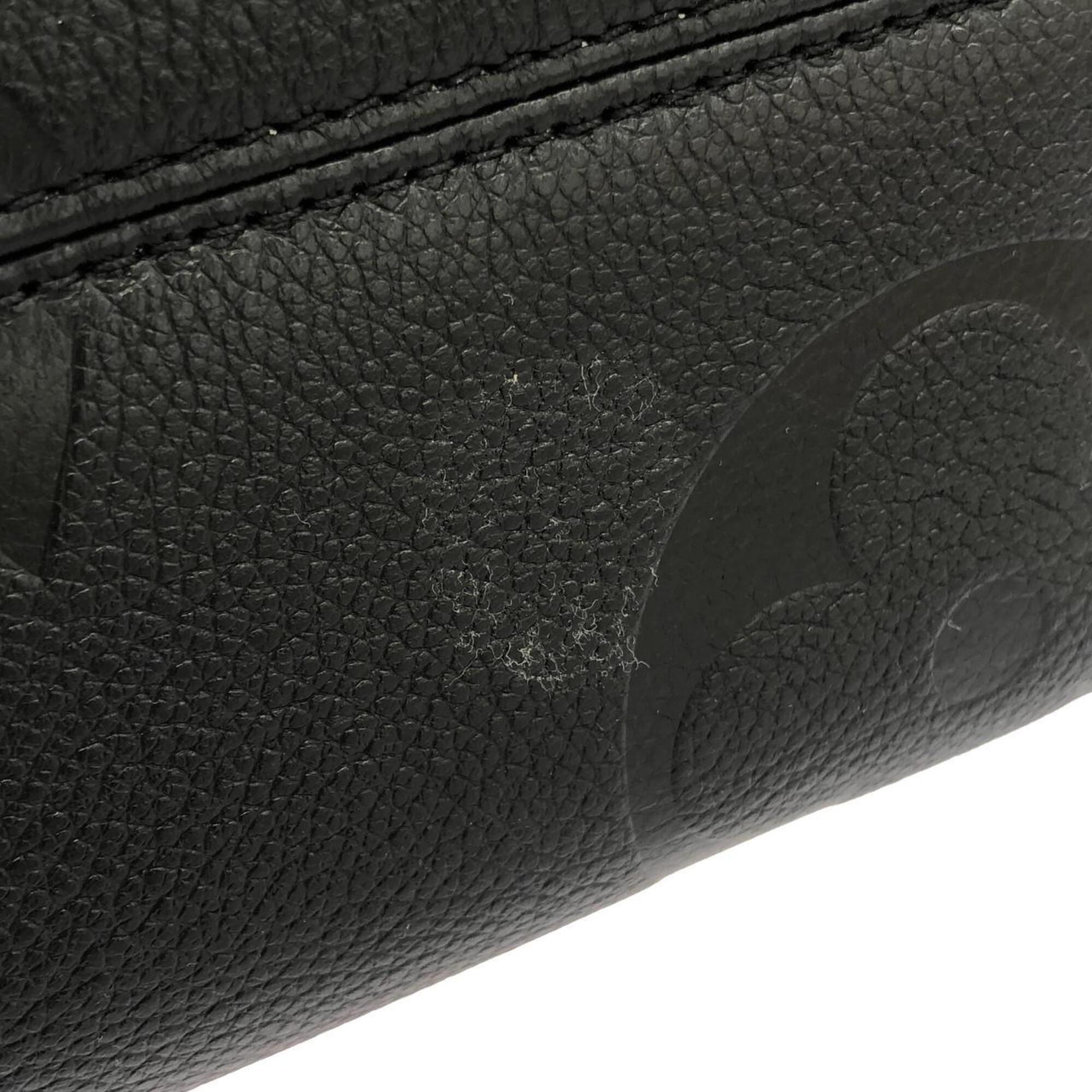 Louis Vuitton Black Leather Handbag (Pre-Owned)