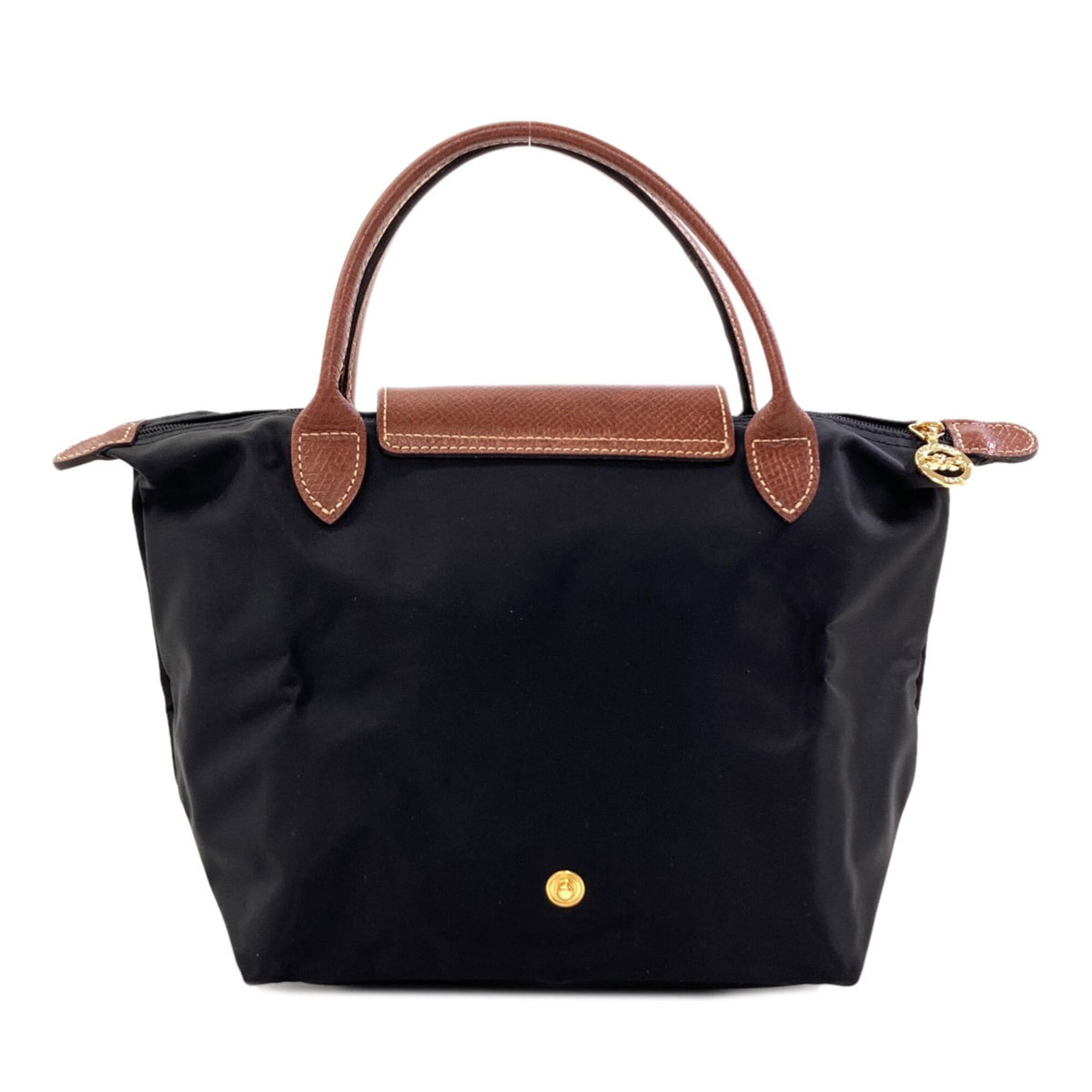 Longchamp Black Nylon Handbag (Pre-Owned)