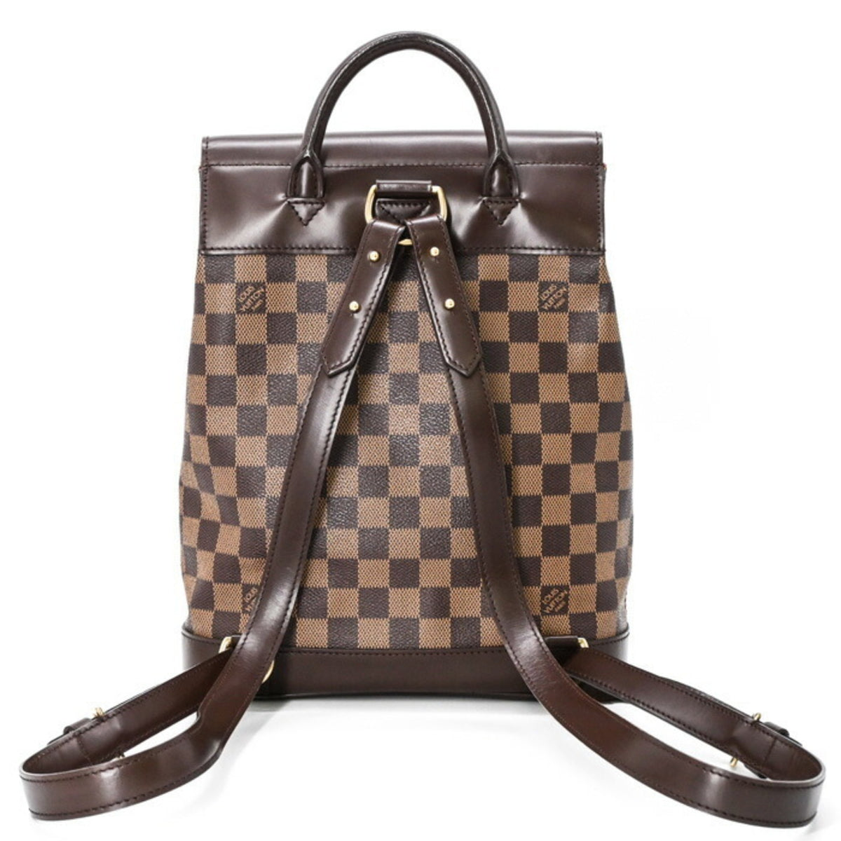 Louis Vuitton Brown Damier Canvas Damier Graphite Leather Backpack (Pre-Owned)