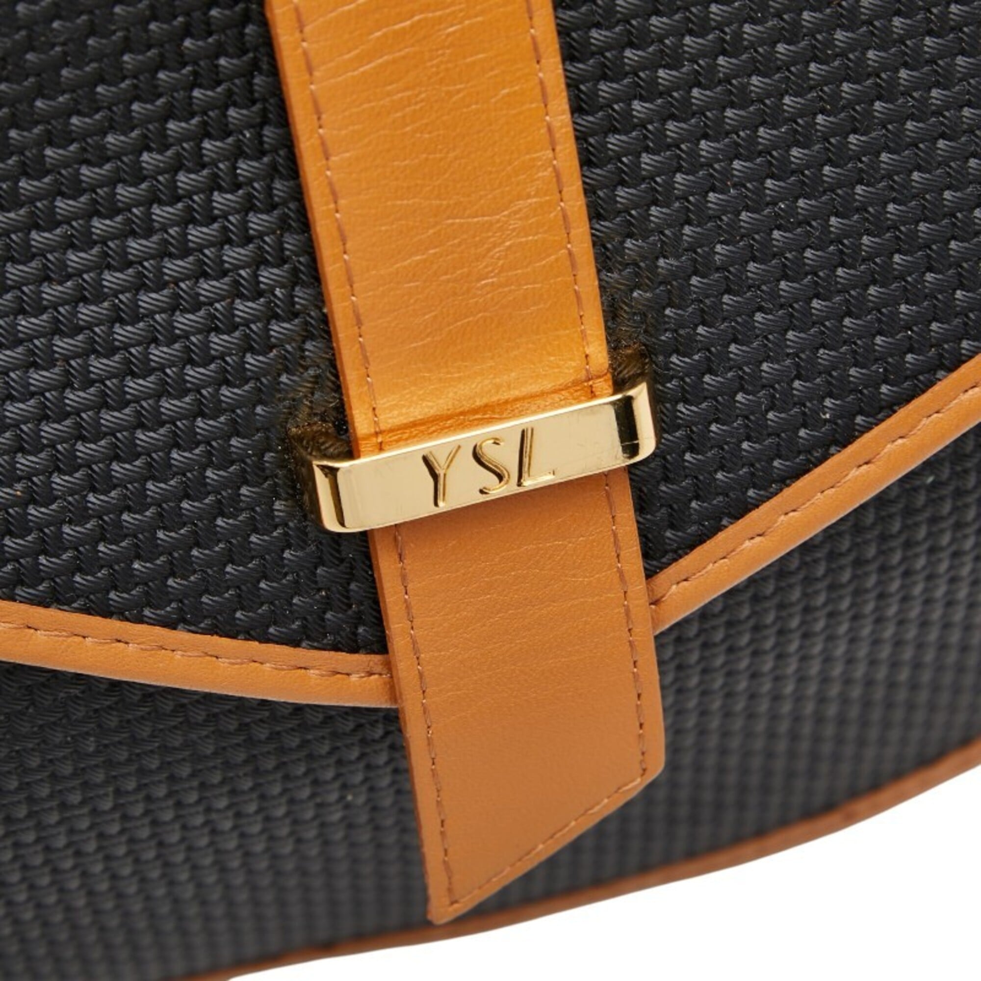Saint Laurent Black Brown Pvc Shoulder Bag (Pre-Owned)