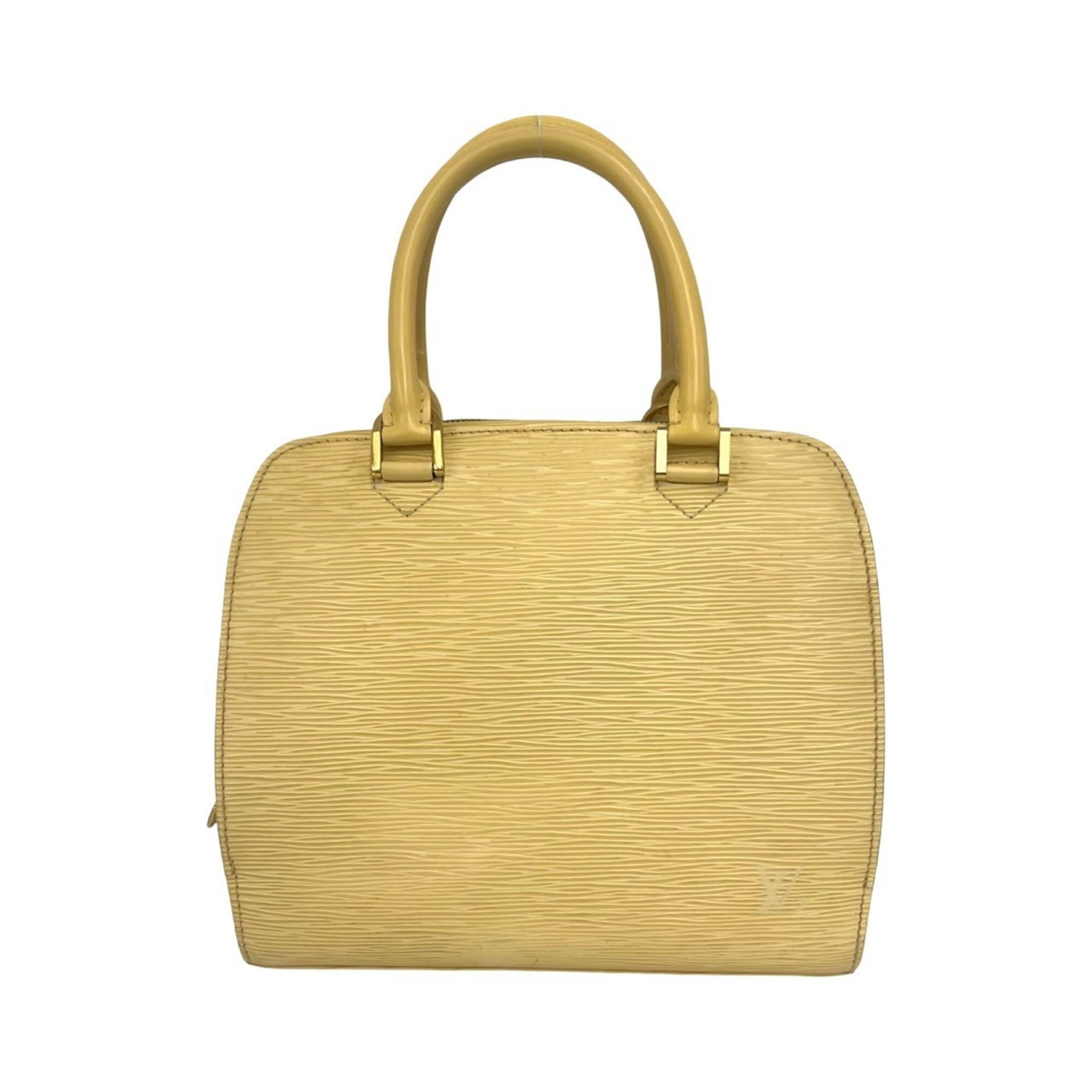 Louis Vuitton Yellow Leather Handbag (Pre-Owned)
