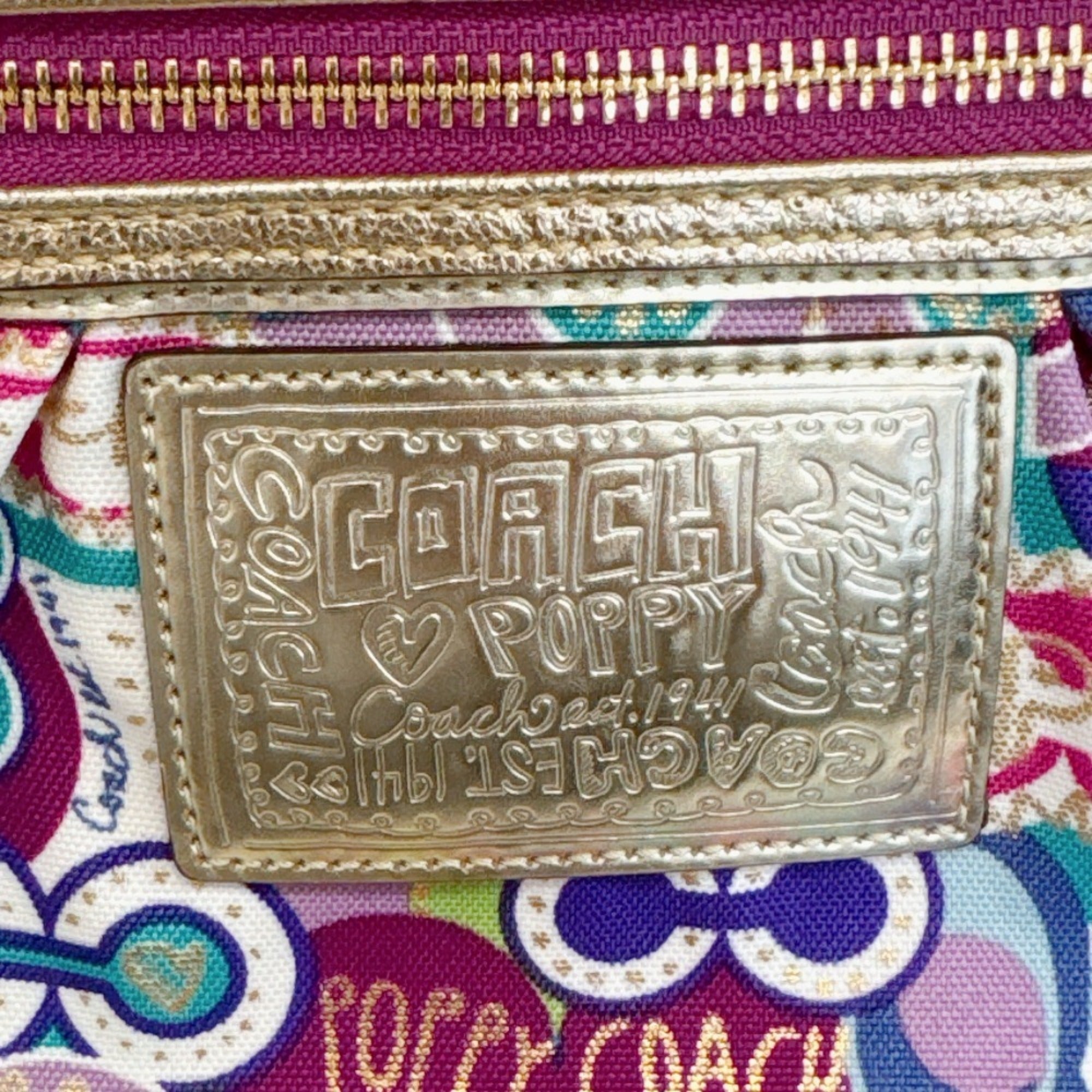 Coach Multi-Color Canvas Pochette Pouch Shoulder Bag (Pre-Owned)