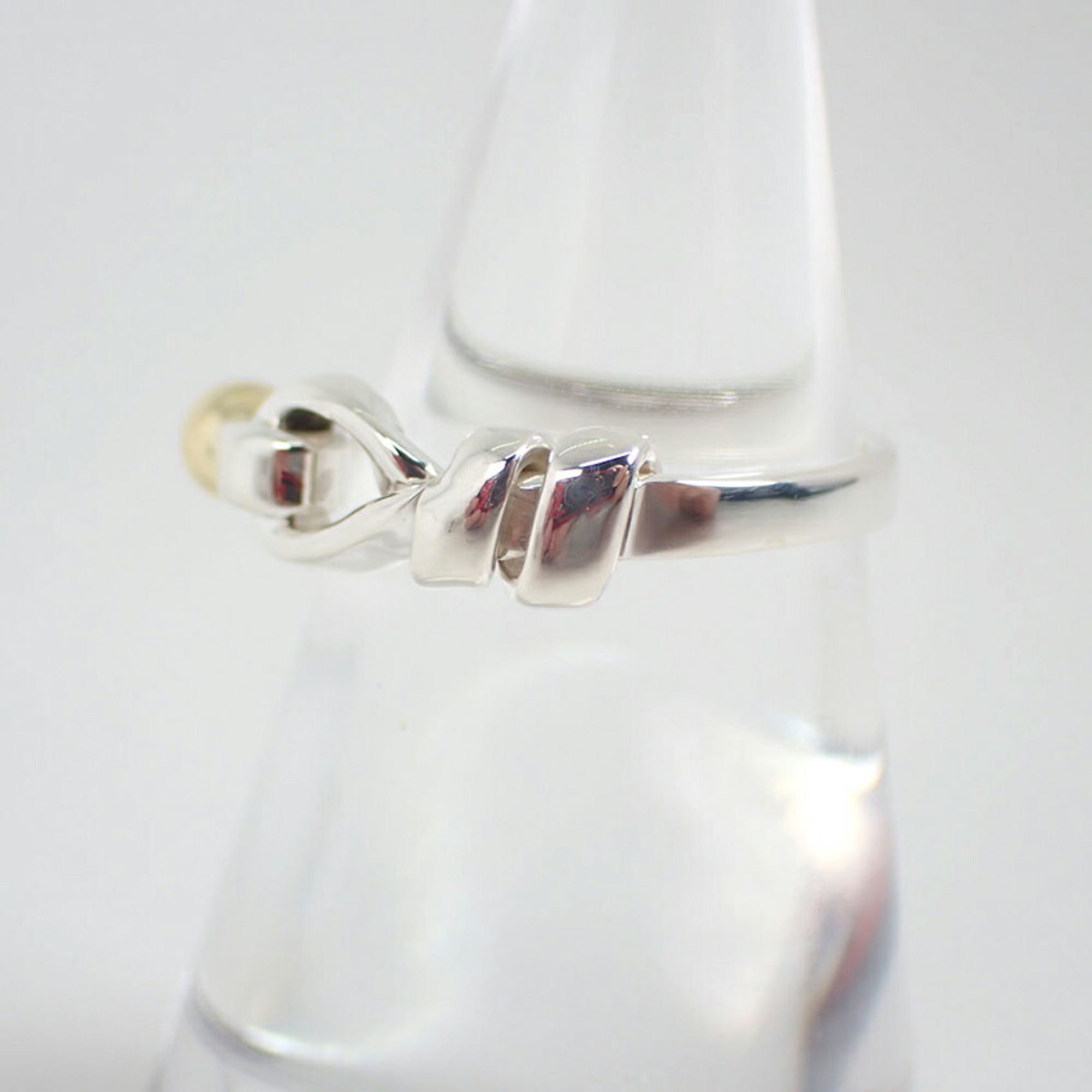 Tiffany Yellow Gold (18K) Sterling Silver 925 Band Ring (Pre-Owned)