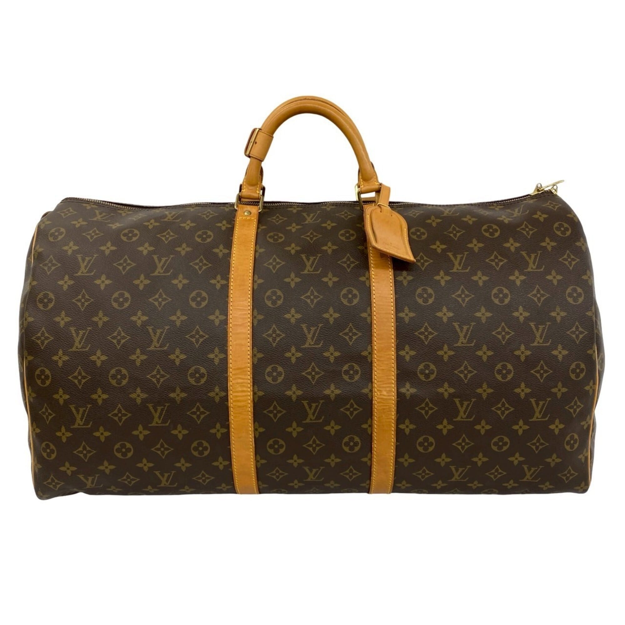 Louis Vuitton Brown Leather Pvc Boston Bag (Pre-Owned)