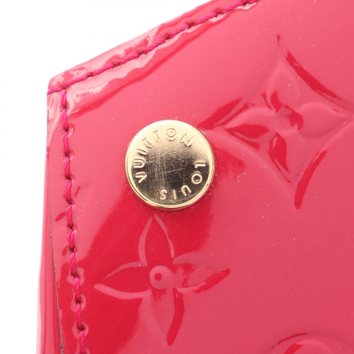 Louis Vuitton Indian Rose Pink Vernis Leather Handbag Shoulder Bag (Pre-Owned)