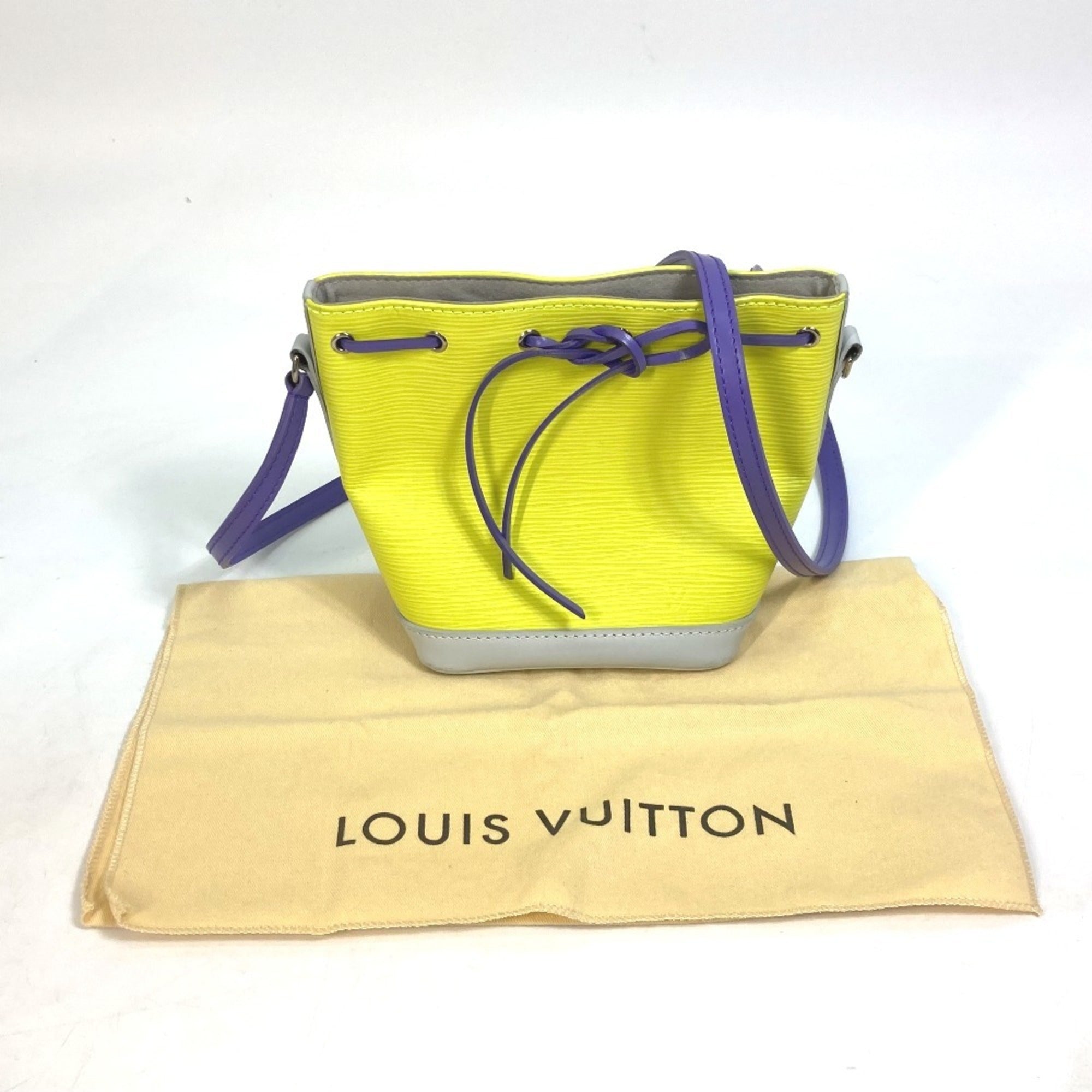Louis Vuitton Epi Purple White Yellow Epi Leather Pochette Shoulder Bag (Pre-Owned)