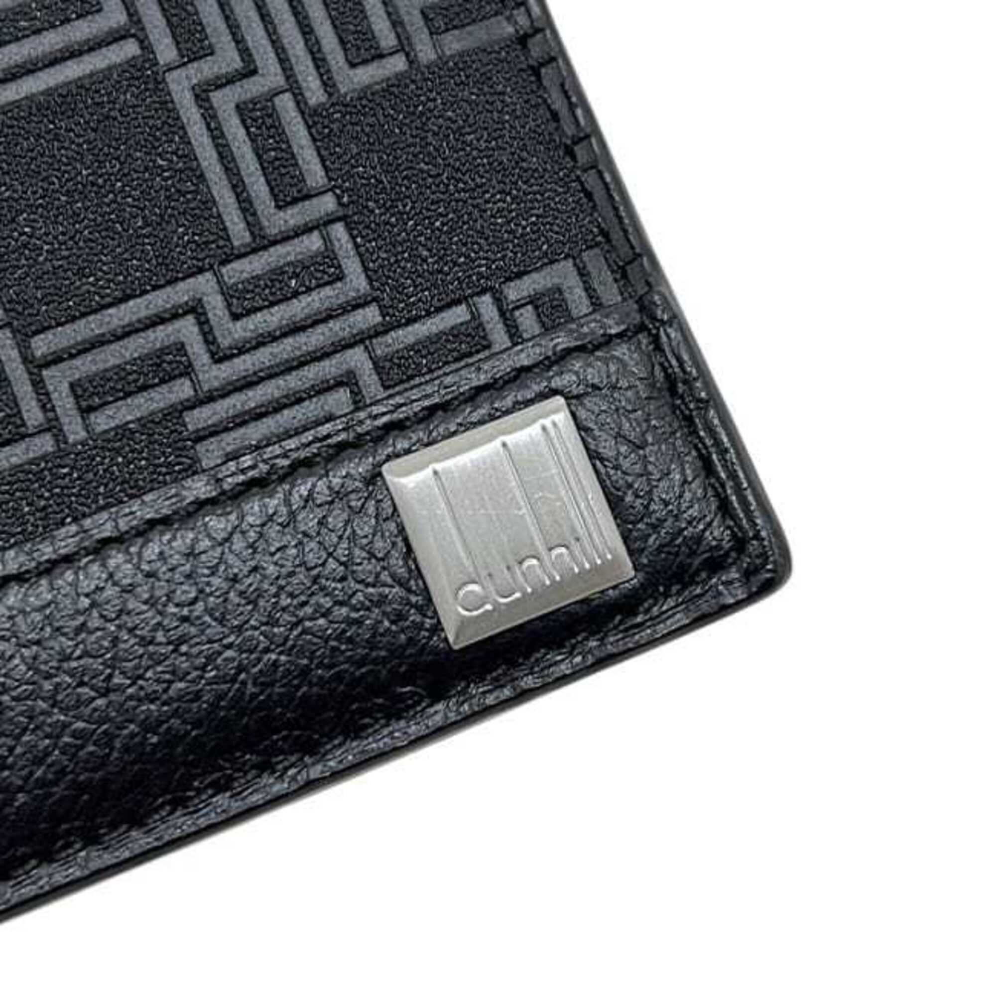 Dunhill Black Leather Long Wallet (Bi-Fold) (Pre-Owned)