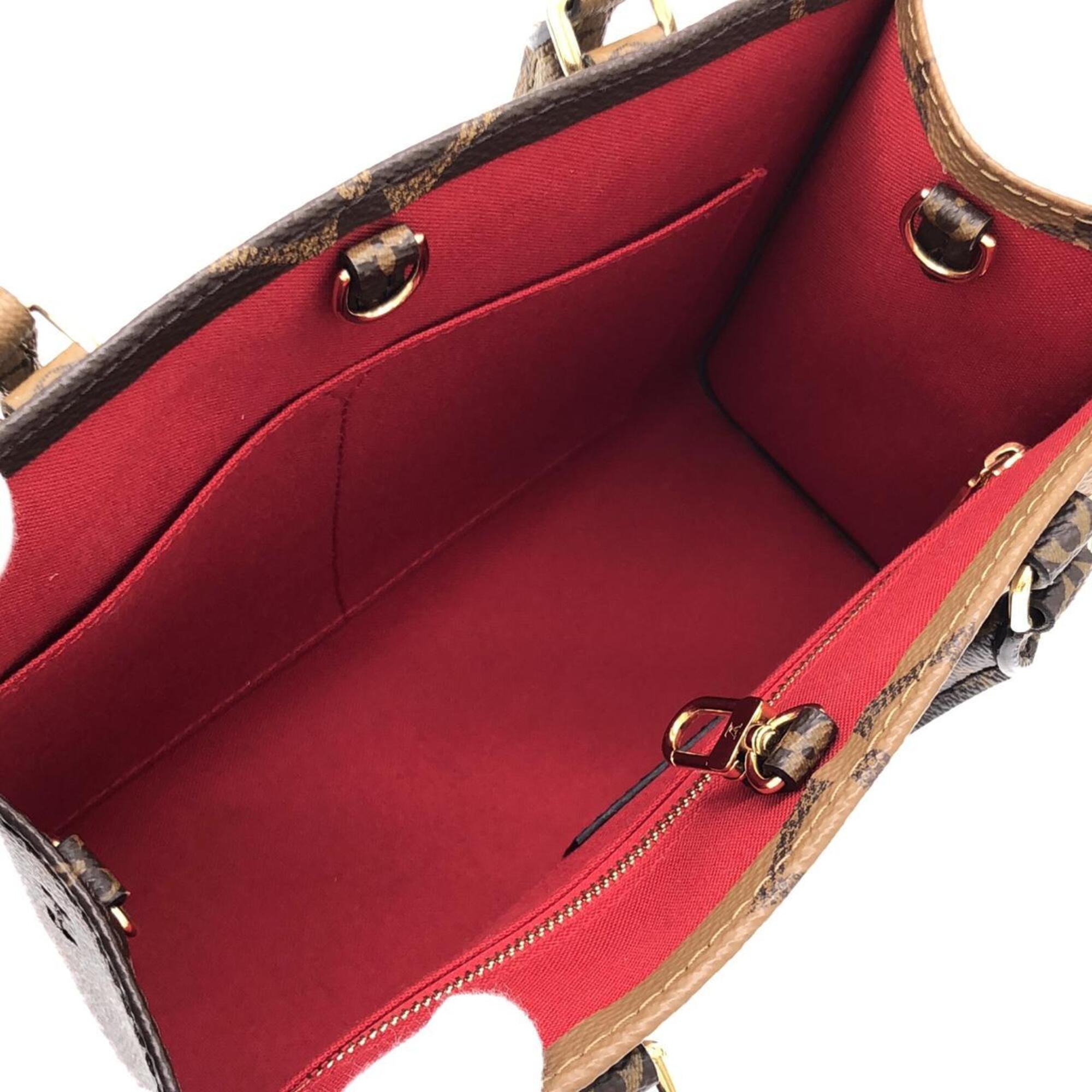 Louis Vuitton Brown Coated Canvas Handbag (Pre-Owned)