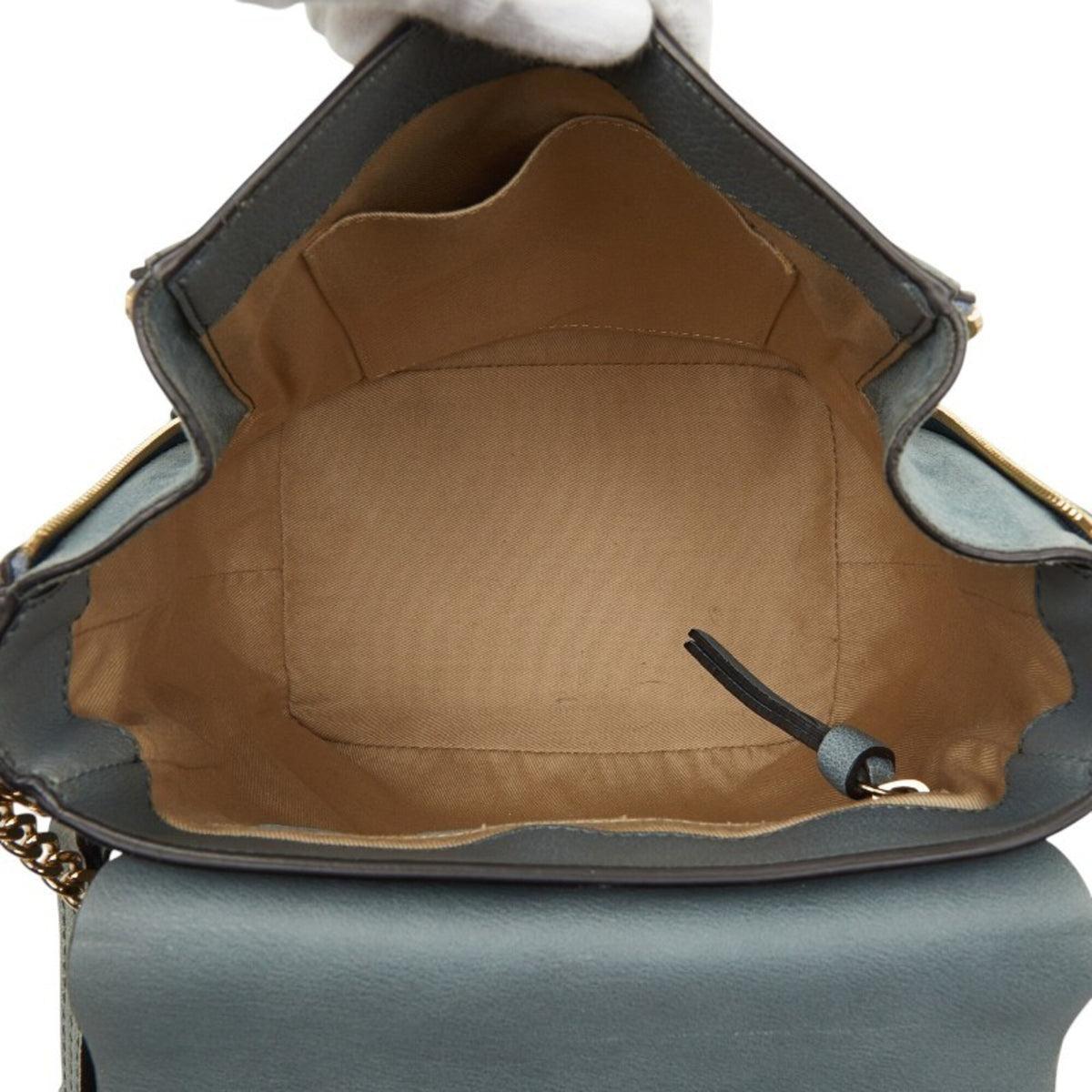 Chloé Gray Suede Leather Shoulder Bag (Pre-Owned)