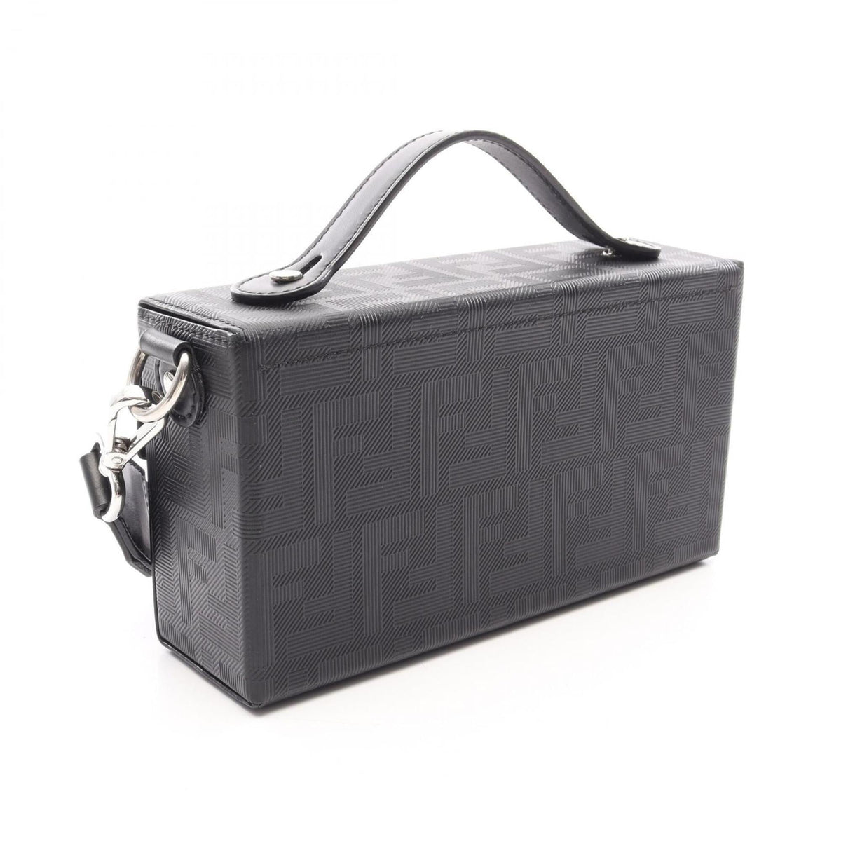 Fendi Black Leather Handbag Shoulder Bag (Pre-Owned)