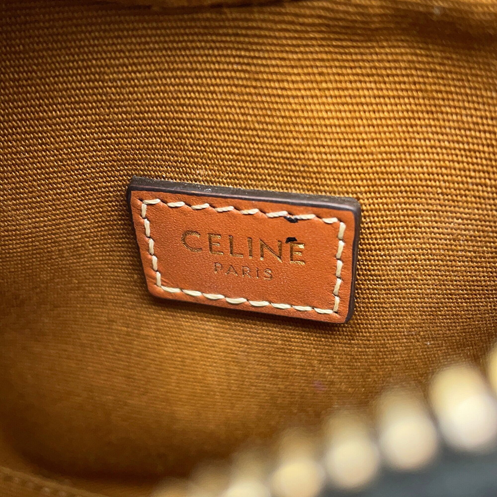 Celine Brown Pvc Leather Handbag Shoulder Bag (Pre-Owned)