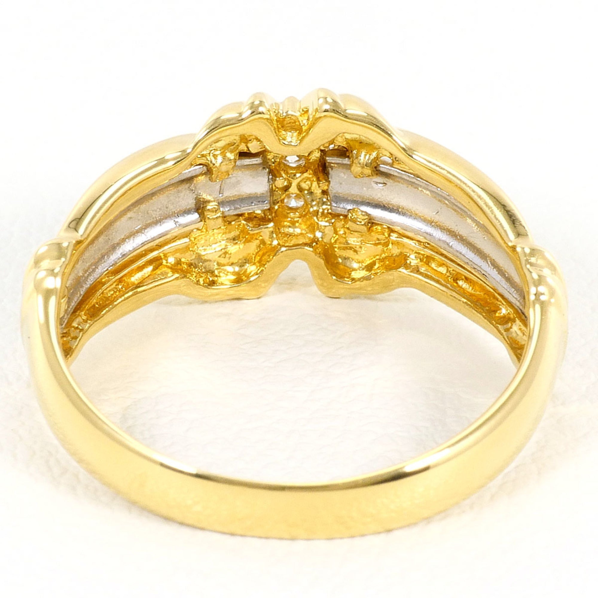 Unbranded Platinum Yellow Gold Yellow Gold (18K) Platinum 900 Band Ring (Pre-Owned)
