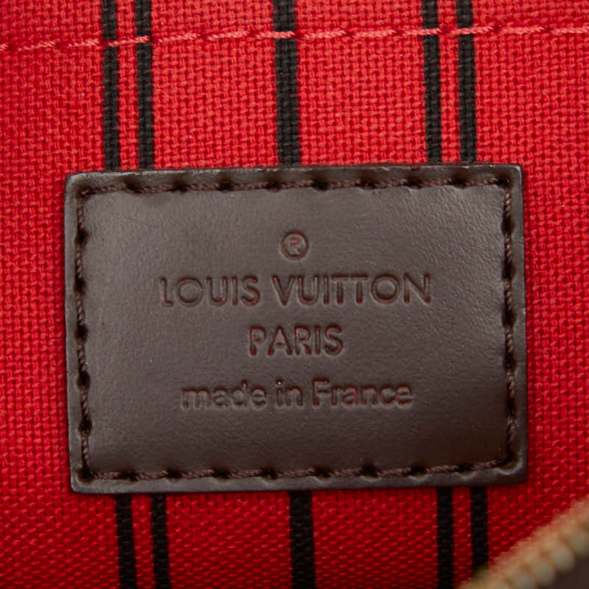 Louis Vuitton Damier Brown Pvc Leather Handbag Pouch (Pre-Owned)