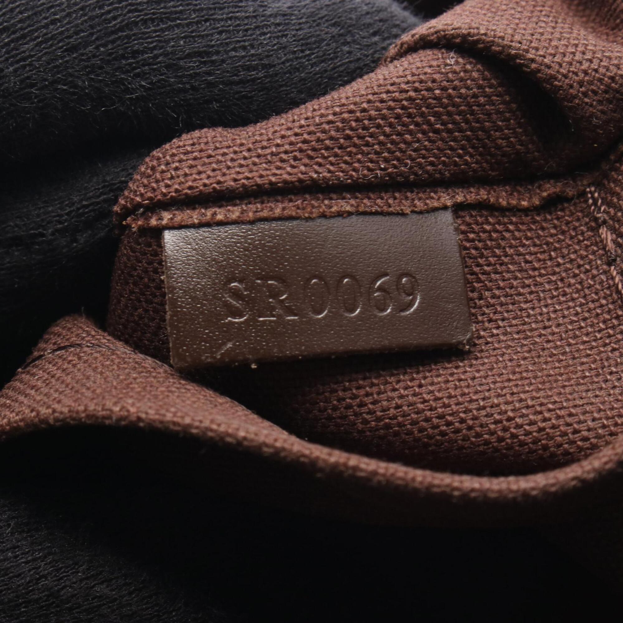 Louis Vuitton Damier Brown Coated Canvas Leather Shoulder Bag (Pre-Owned)