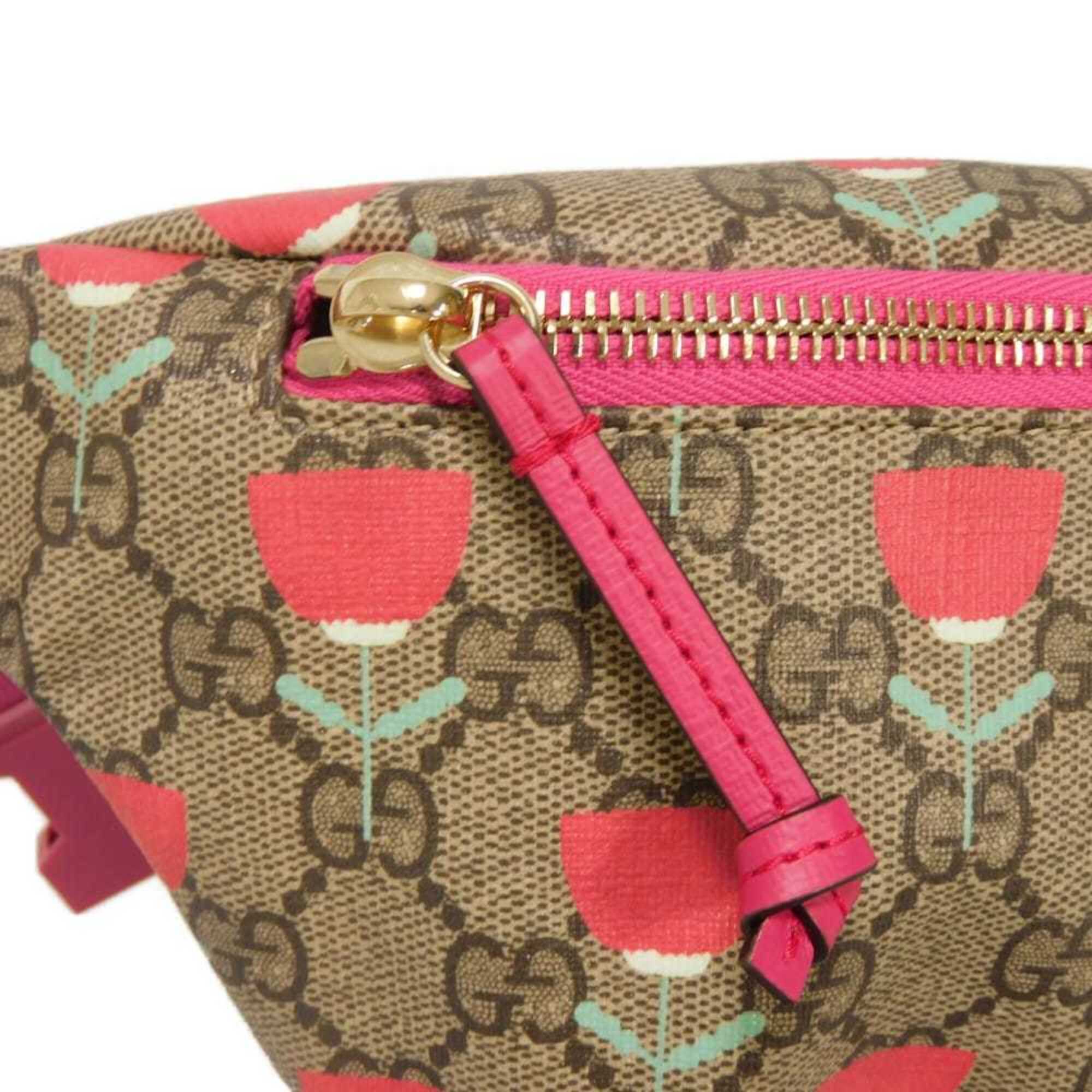 Gucci Beige Gg Supreme Canvas Fanny Pack Pouch Sling Bag (Pre-Owned)