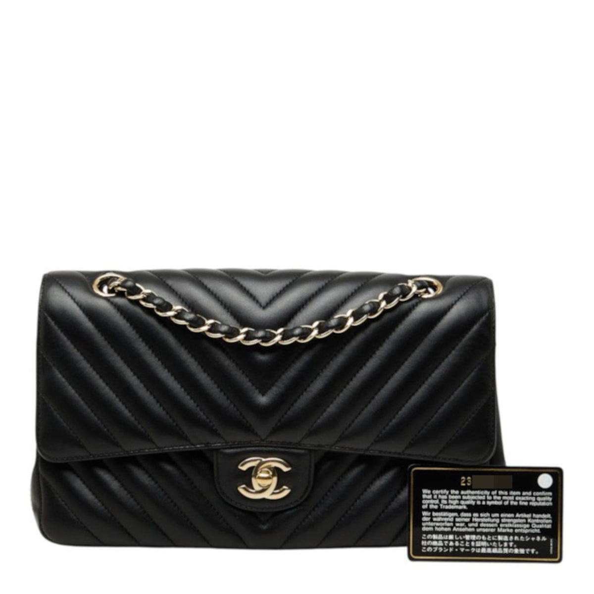 Chanel Black Leather Shoulder Bag (Pre-Owned)