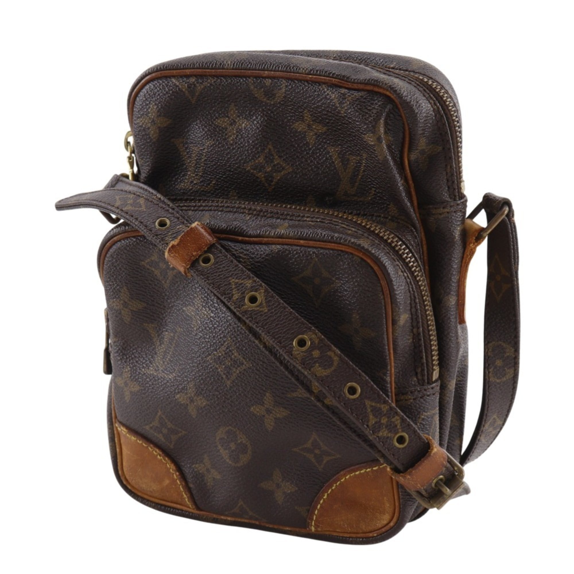 Louis Vuitton Brown Monogram Canvas Shoulder Bag (Pre-Owned)