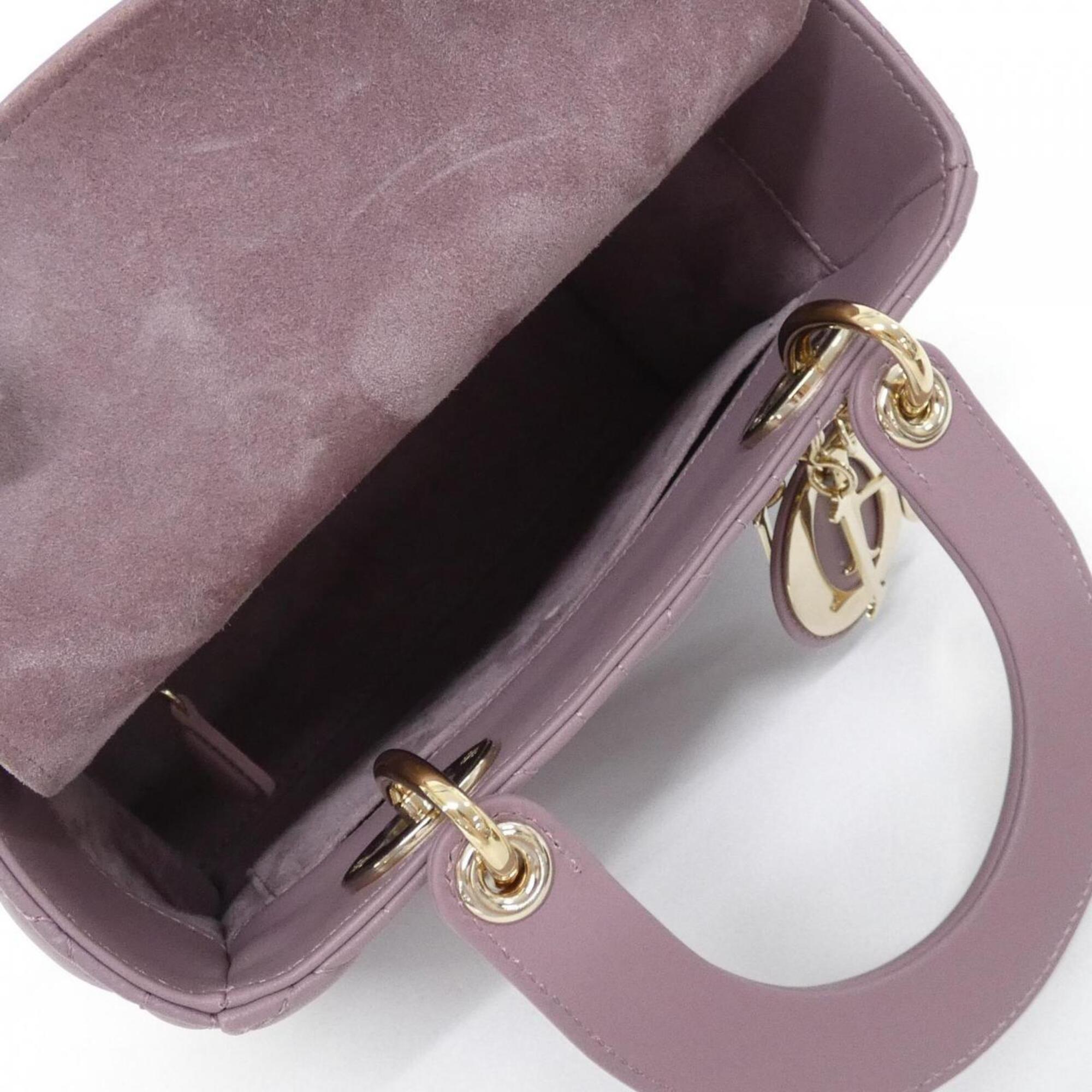 Christian Dior Pink Leather Handbag (Pre-Owned)