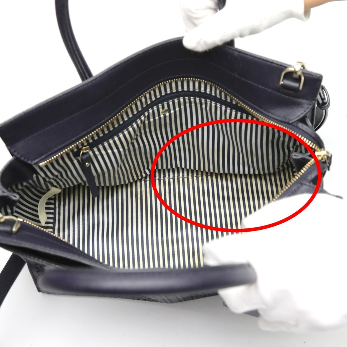 Kate Spade Navy Handbag Shoulder Bag (Pre-Owned)