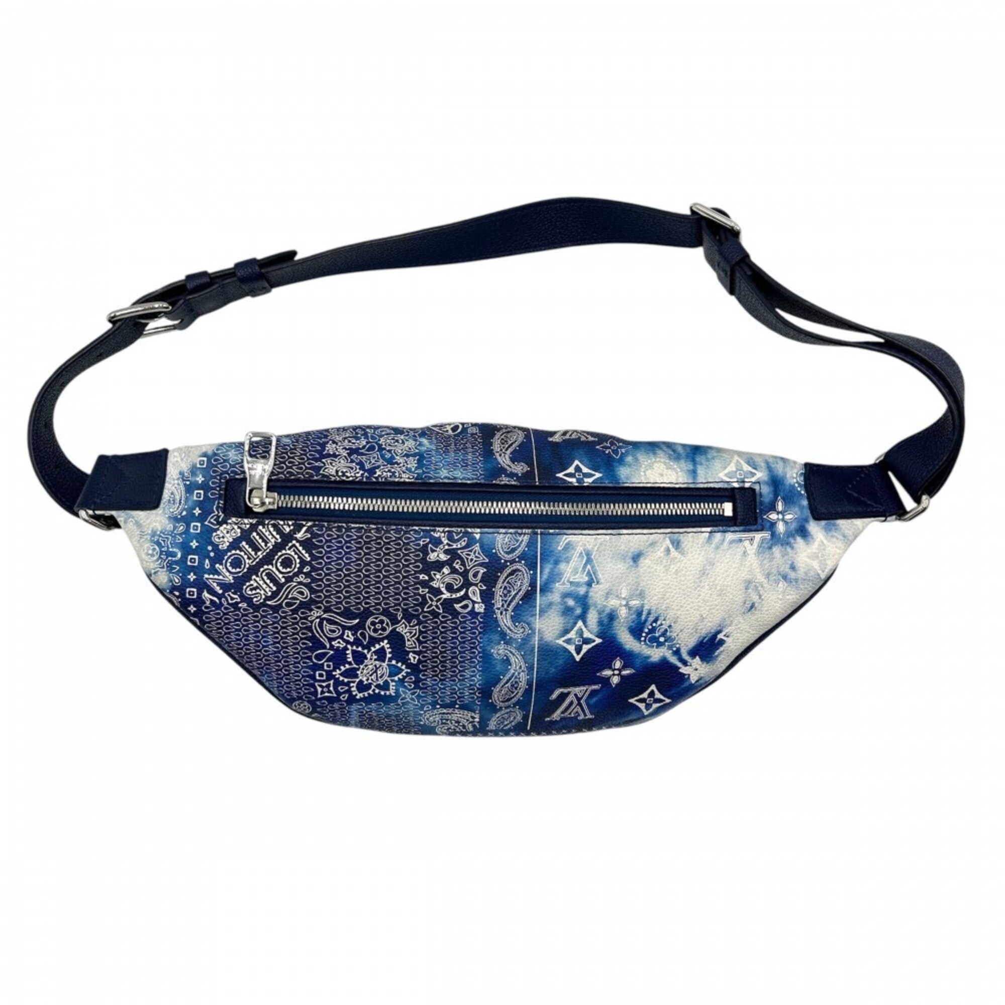 Louis Vuitton Blue Monogram Fanny Pack Sling Bag (Pre-Owned)