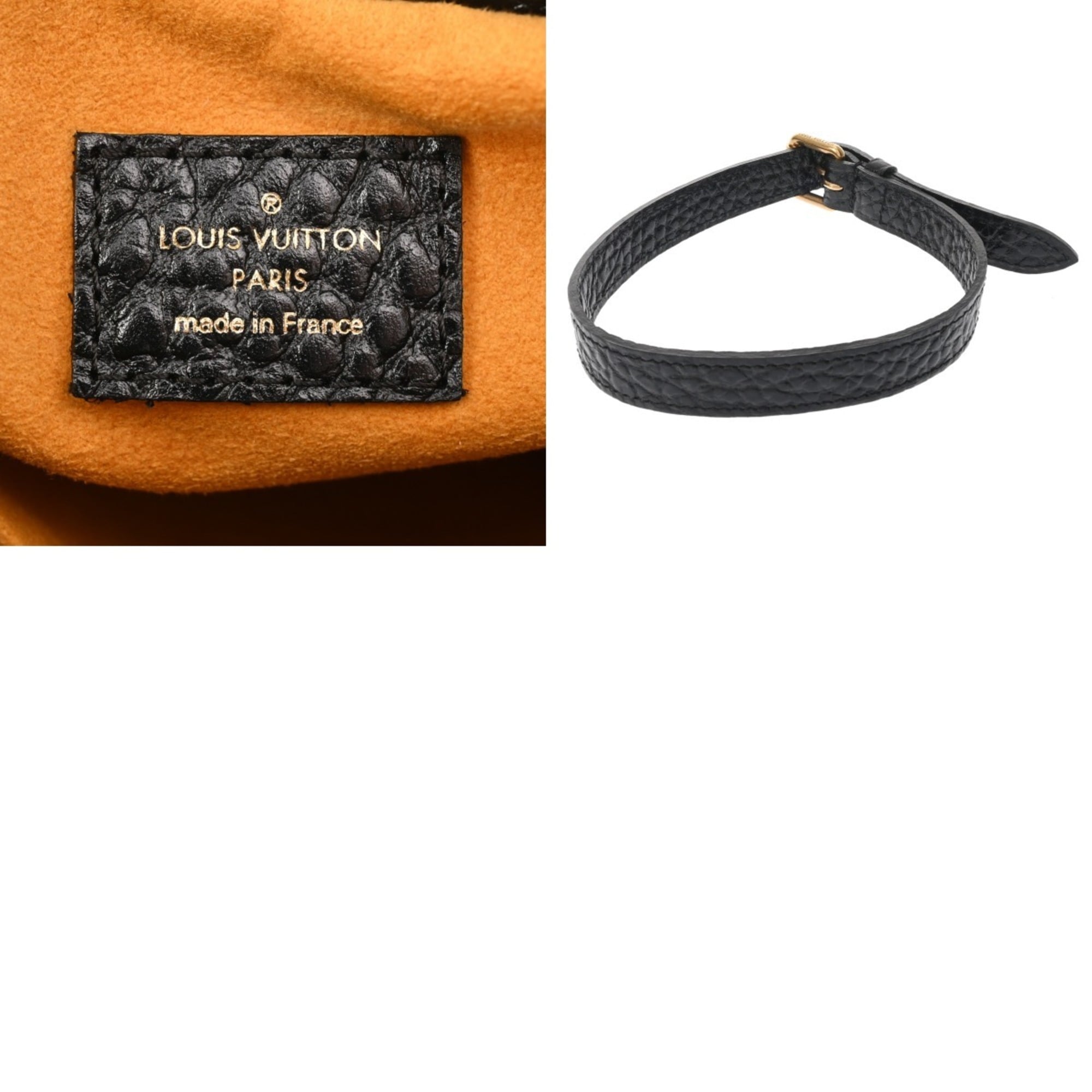 Louis Vuitton Noir Denim Handbag (Pre-Owned)