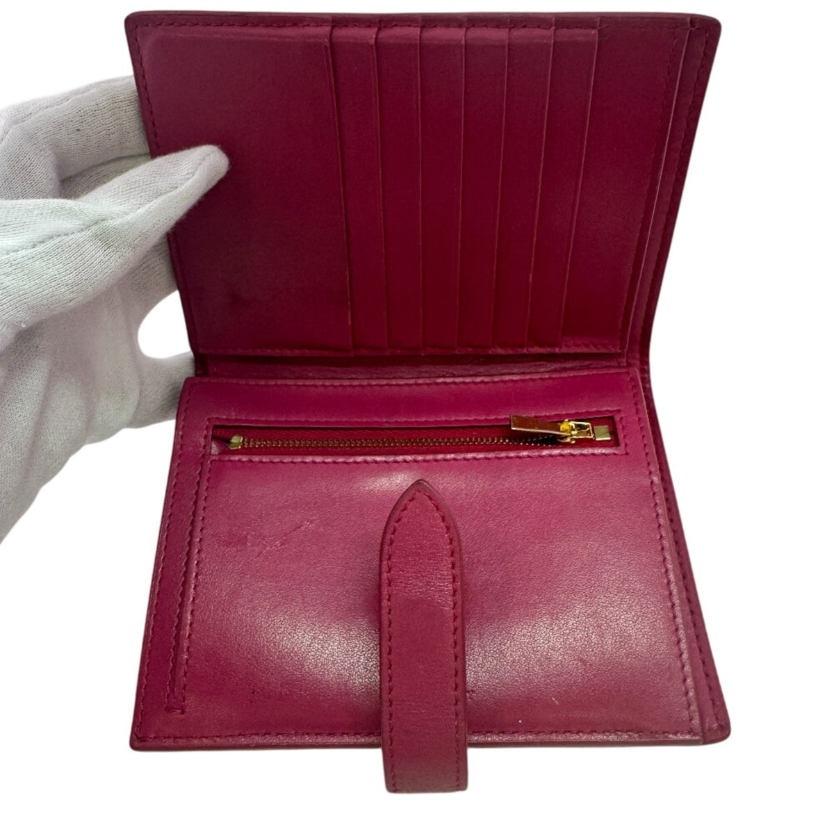 Celine Pink Leather Wallet (Bi-Fold) (Pre-Owned)