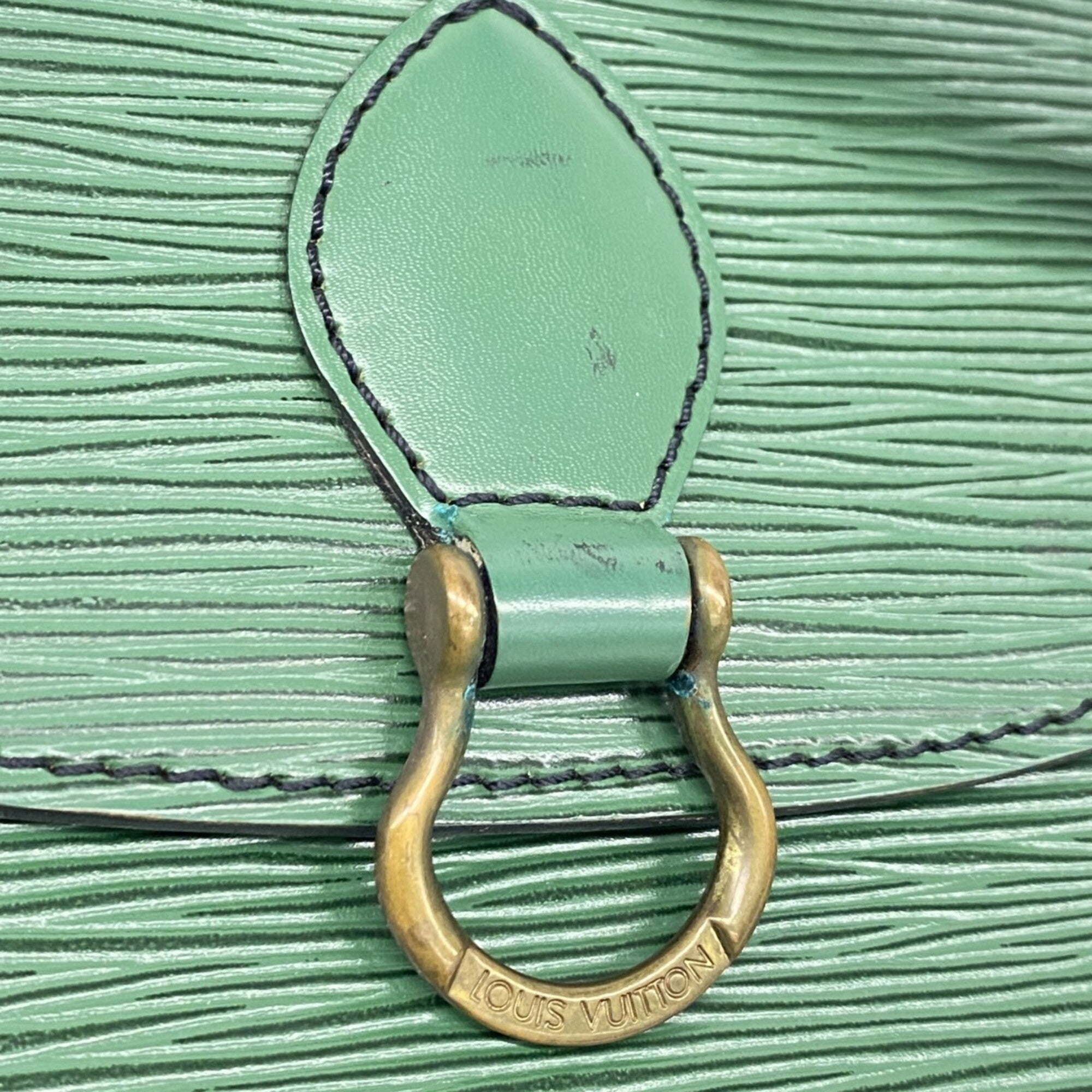 Louis Vuitton Borneo Green Shoulder Bag (Pre-Owned)
