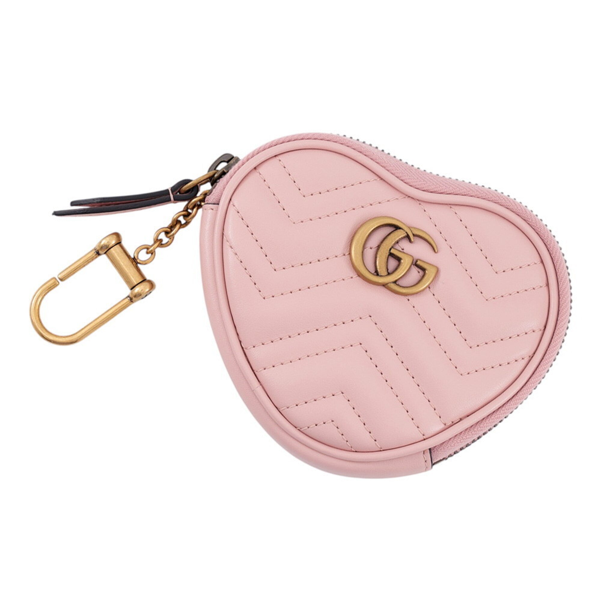 Gucci Pink Leather Coin Purse/Coin Case (Pre-Owned)