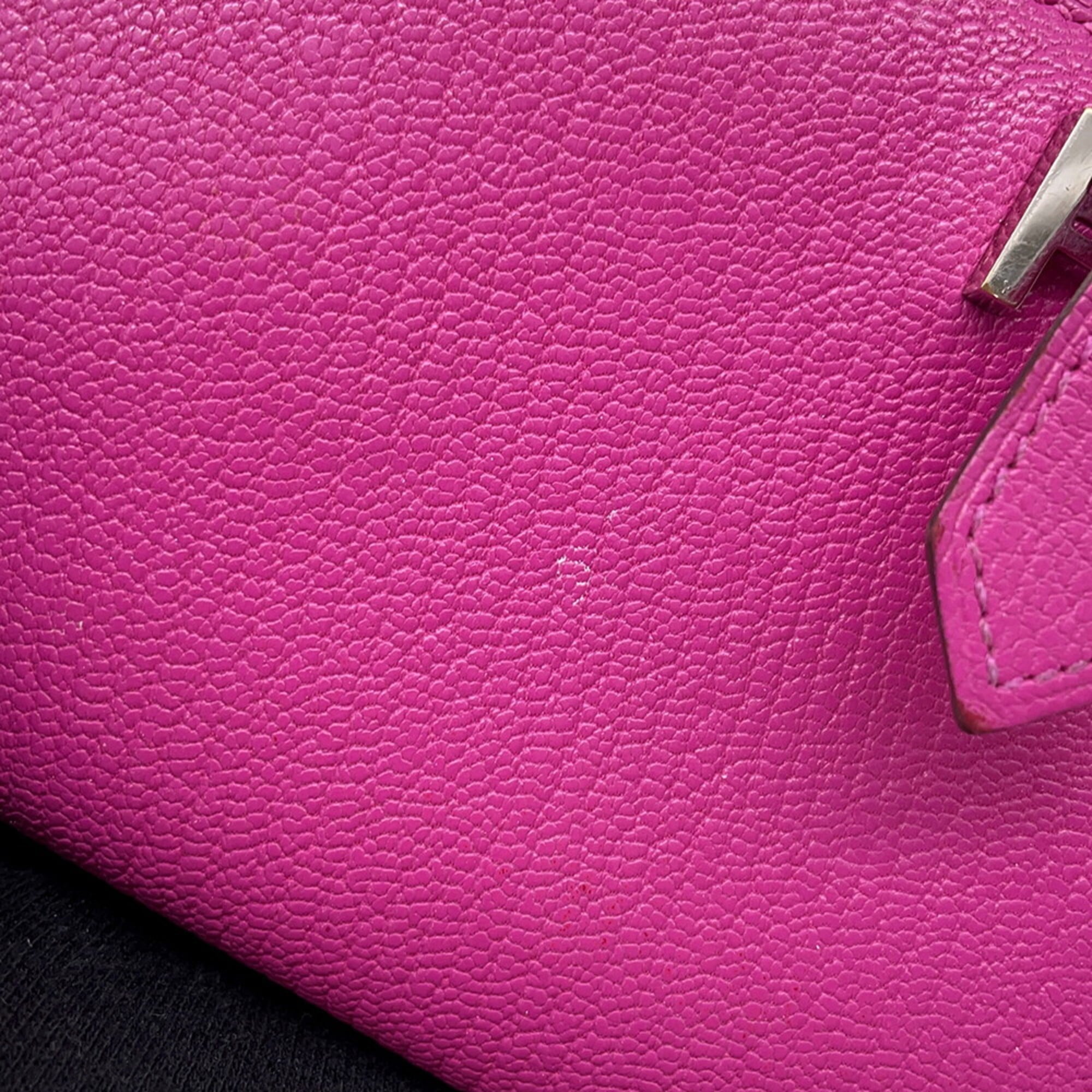 Hermes Pink Chevre Myzore Leather Long Wallet (Bi-Fold) (Pre-Owned)