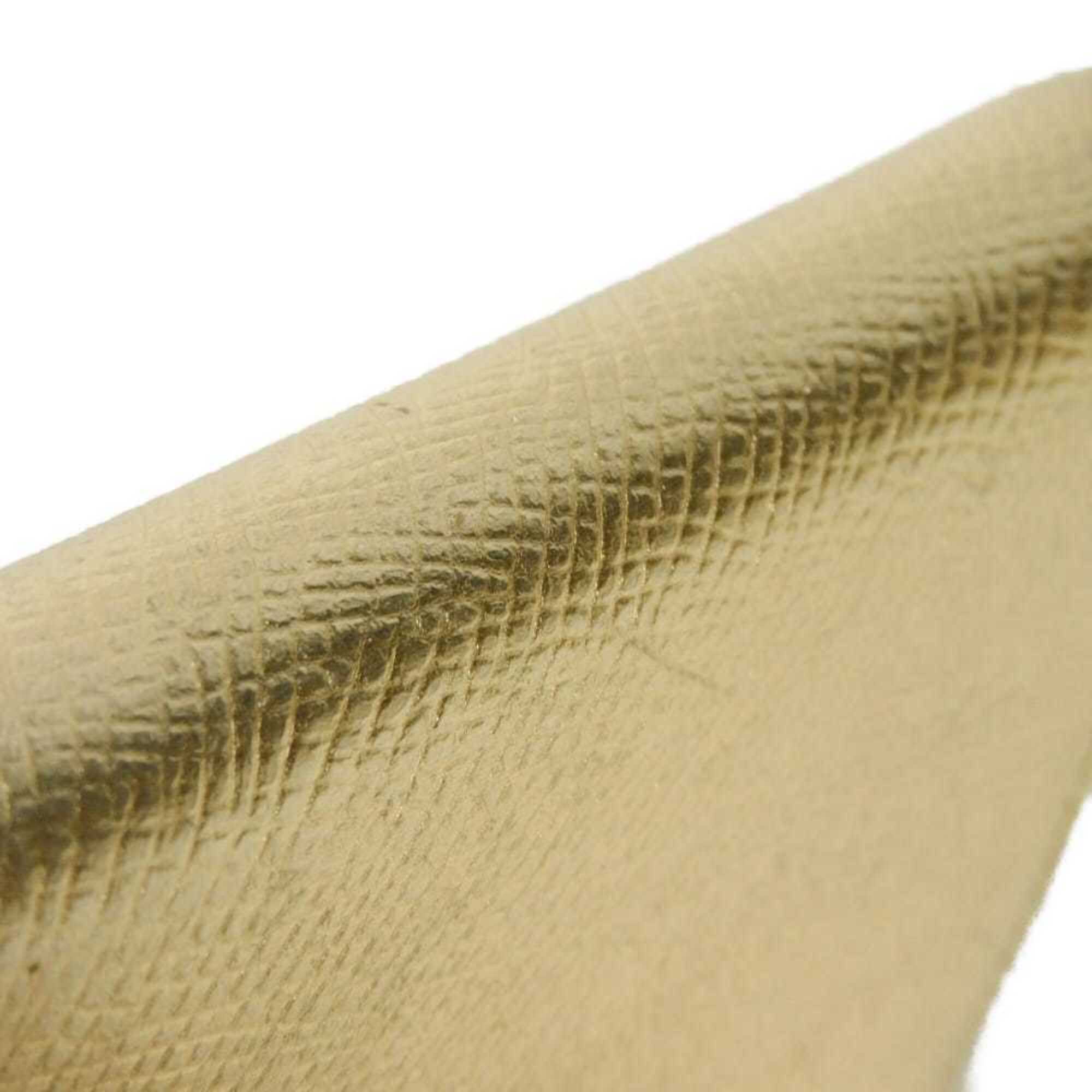 Celine Gold Metallic Gold Leather Coin Purse/Coin Case (Pre-Owned)
