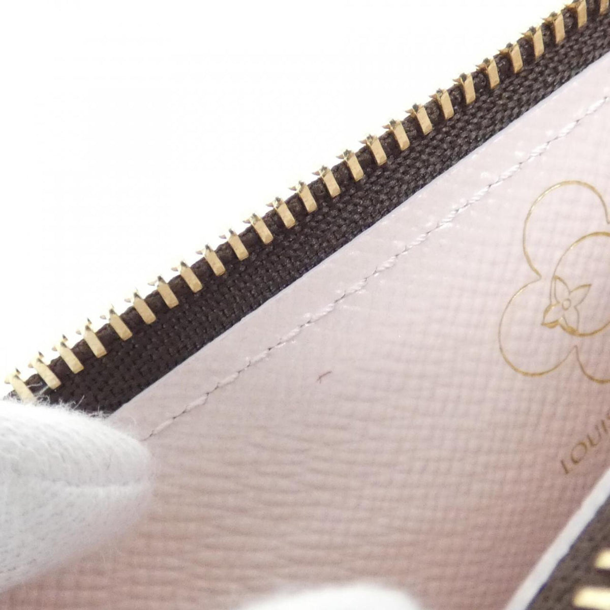 Louis Vuitton Brown Coated Canvas Leather Coin Purse/Coin Case (Pre-Owned)