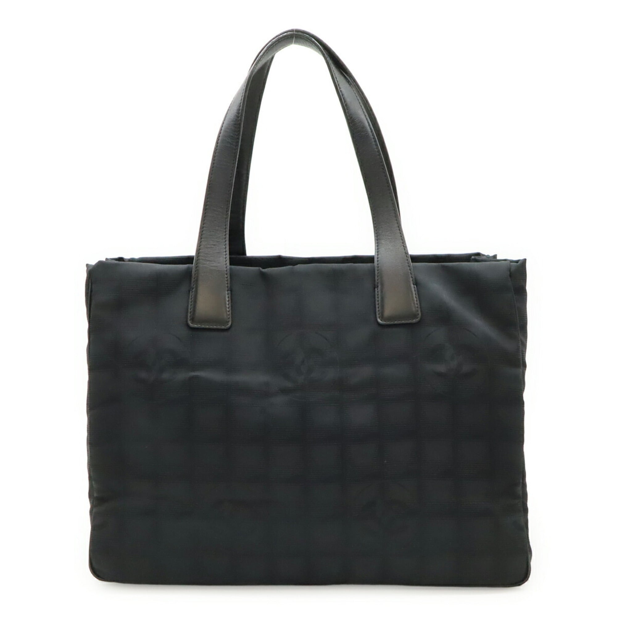 Chanel Black New Travel Line Shoulder Bag Tote Bag (Pre-Owned)