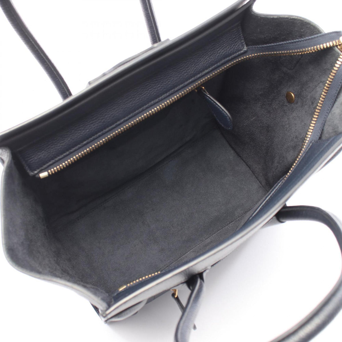 Celine Navy Leather Handbag (Pre-Owned)