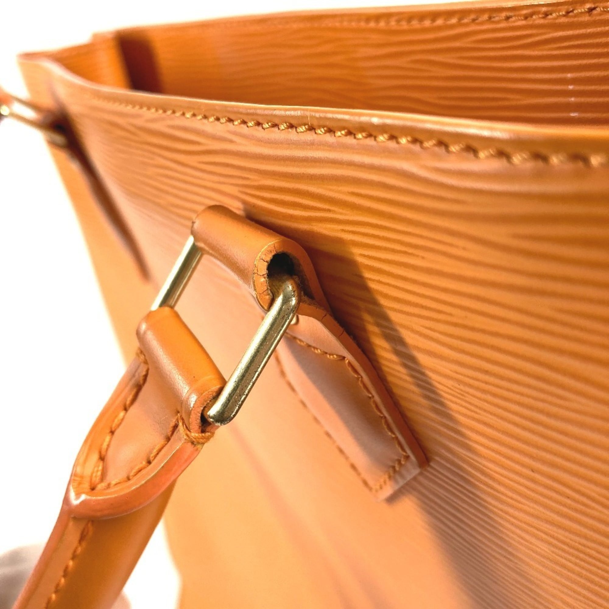 Louis Vuitton Galle Orange Epi Leather Handbag Tote Bag (Pre-Owned)