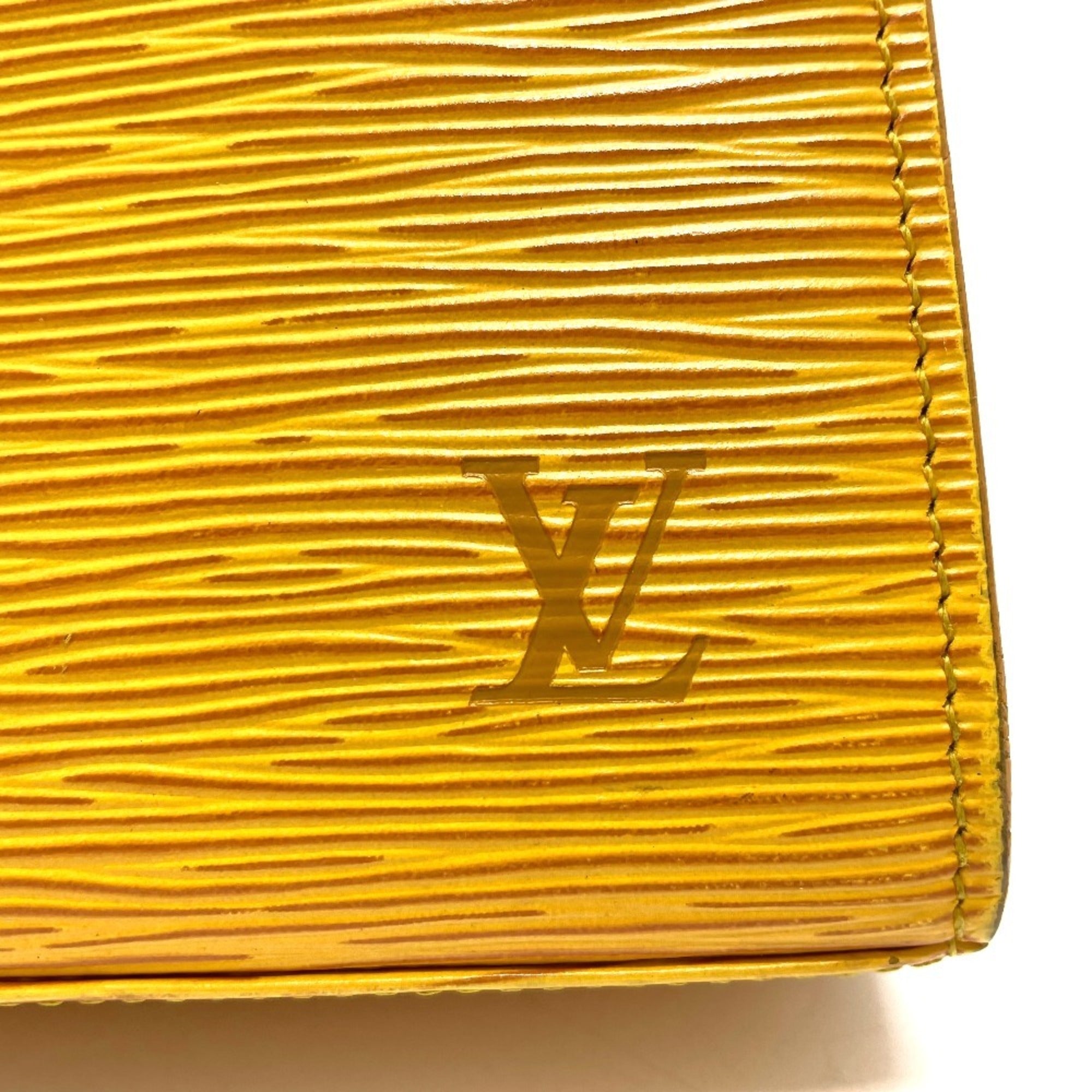 Louis Vuitton Epi Yellow Epi Leather Handbag (Pre-Owned)
