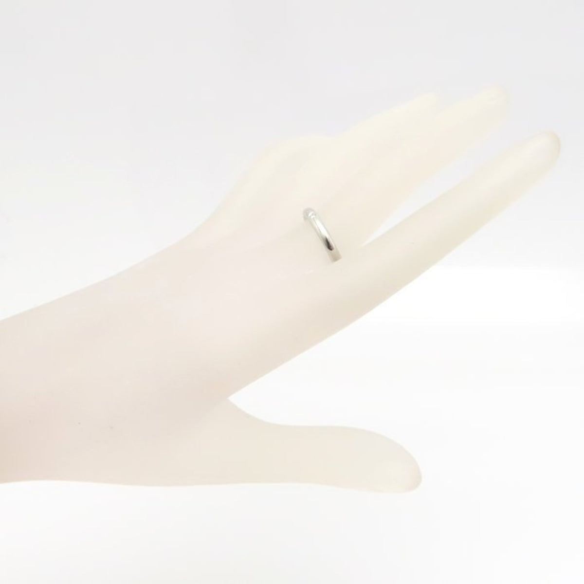Tiffany Platinum Platinum 950 Band Ring (Pre-Owned)