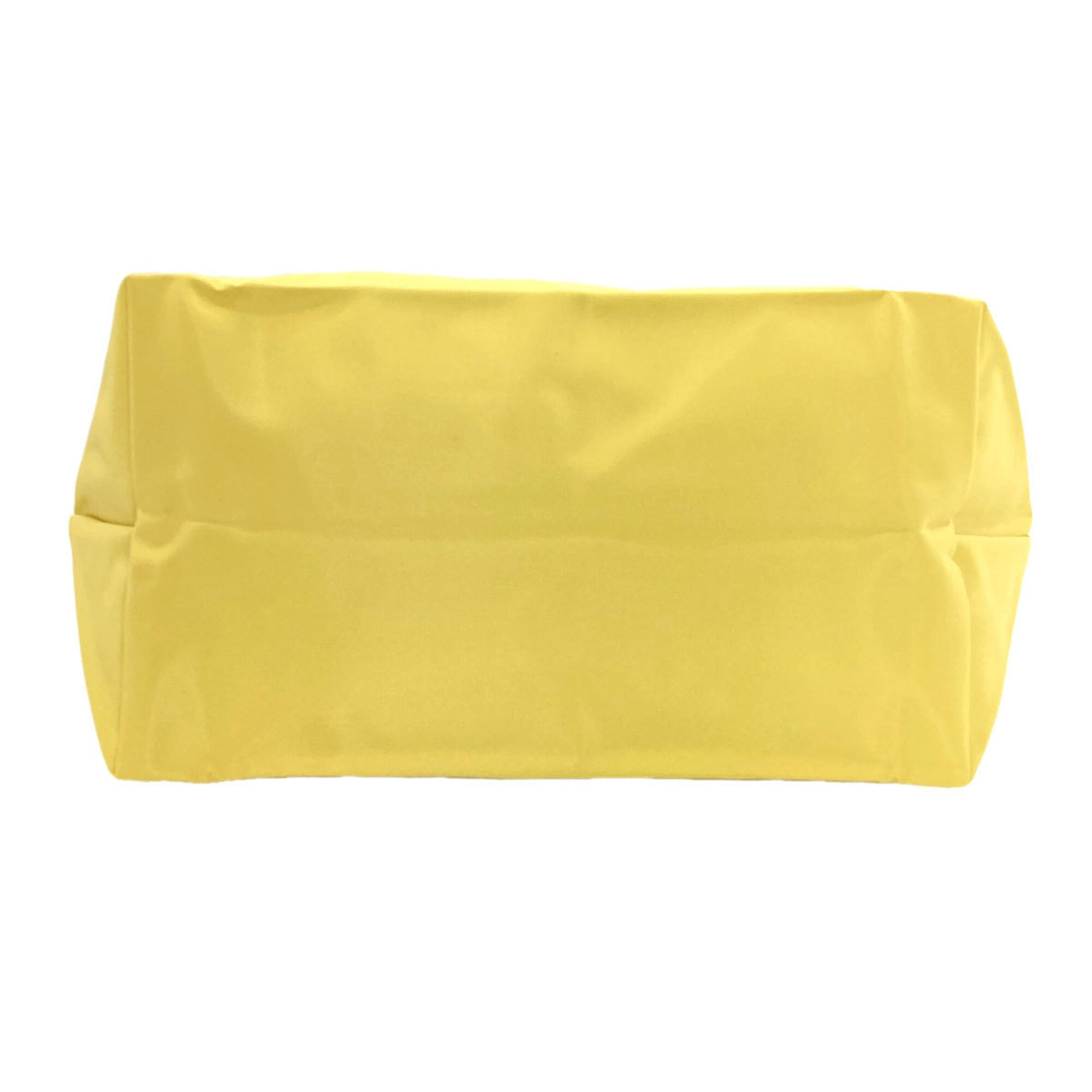 Longchamp Le Pliage Brown Yellow Nylon Tote Bag (Pre-Owned)