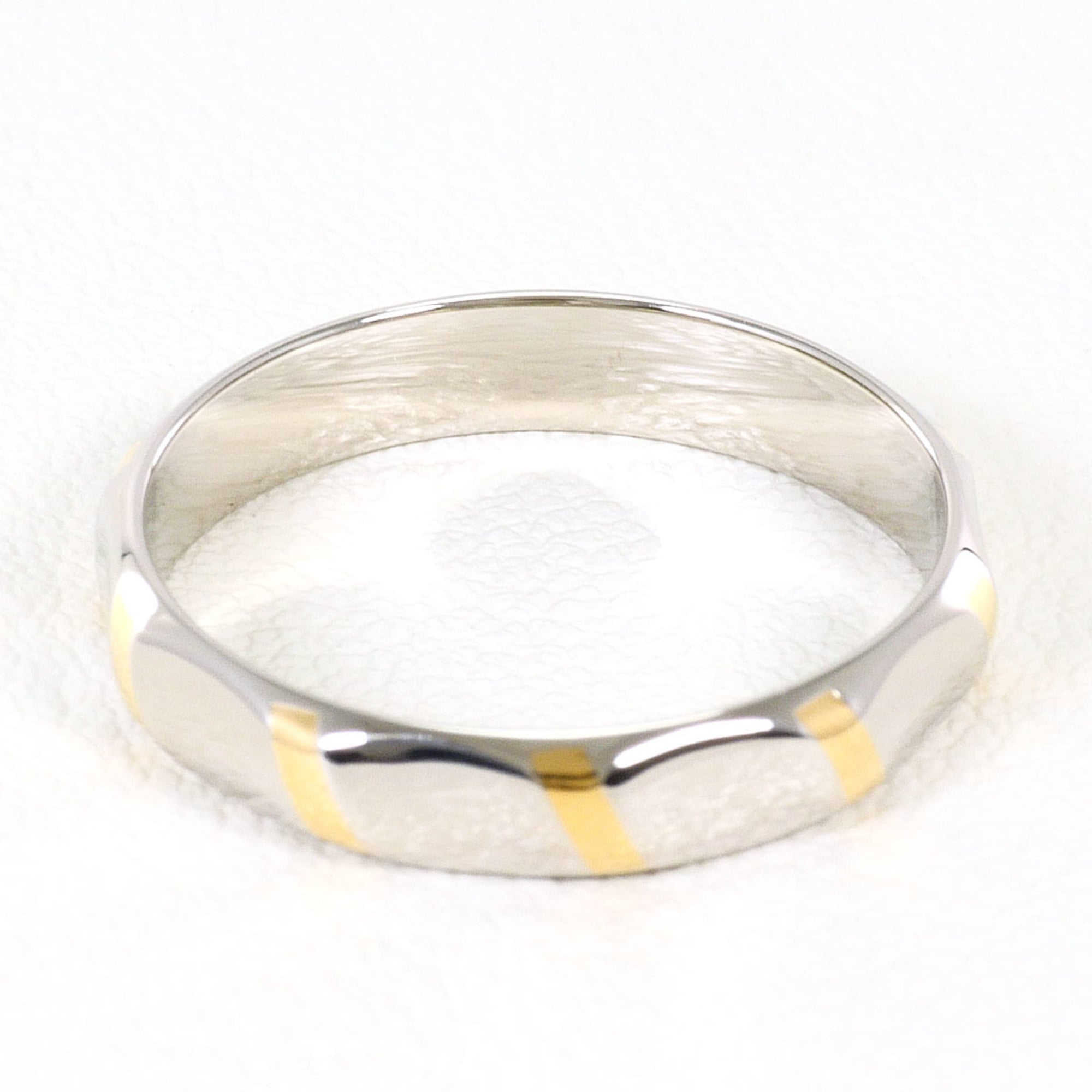 Celine Yellow Gold (18K) Platinum 850 Band Ring (Pre-Owned)