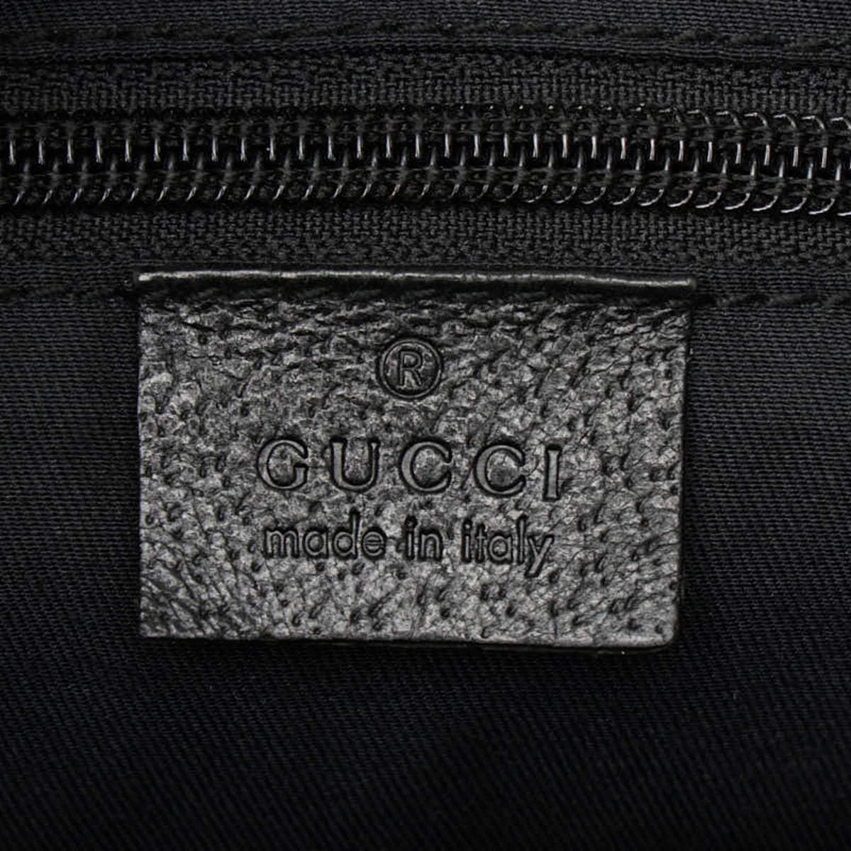 Gucci Black Canvas Leather Shoulder Bag (Pre-Owned)