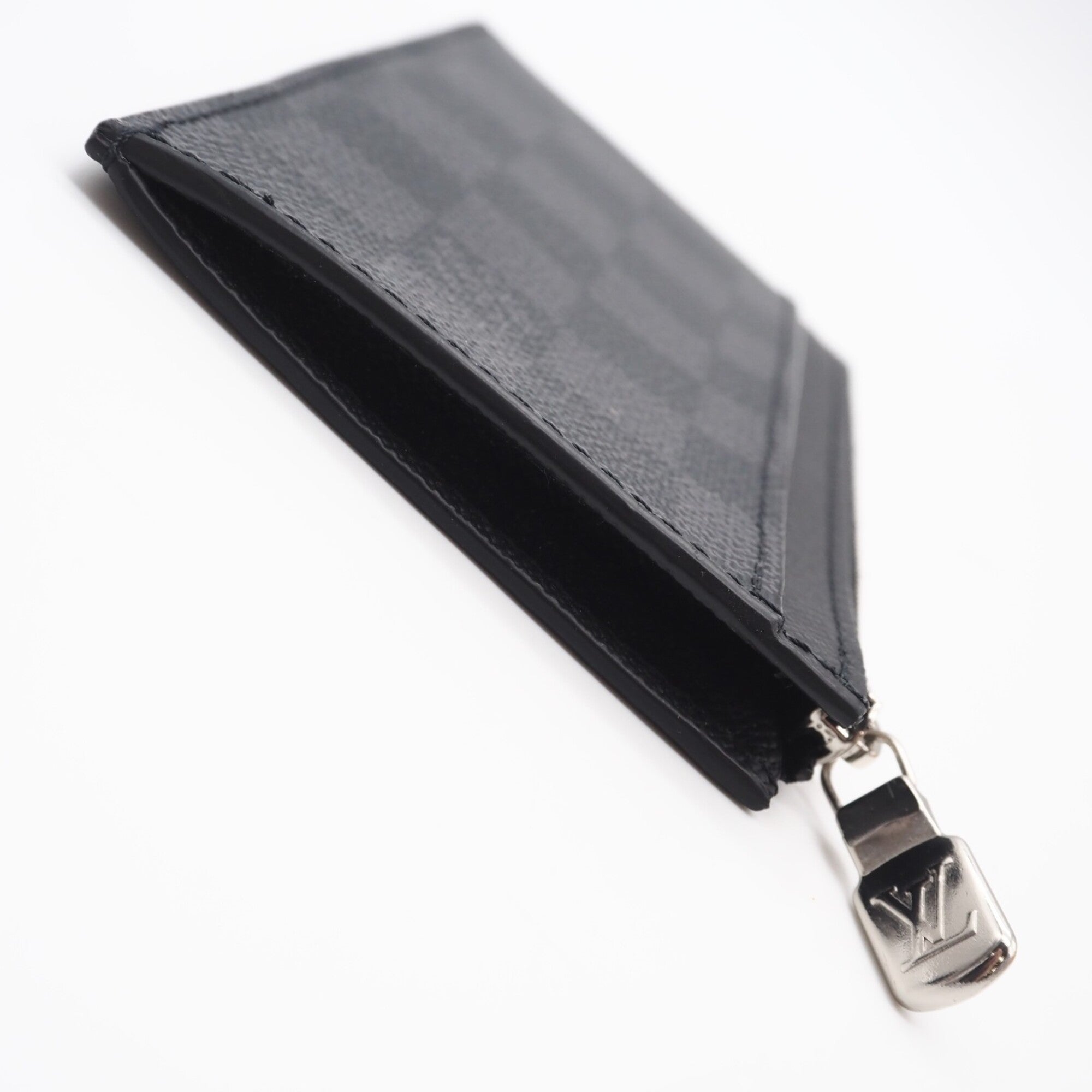 Louis Vuitton Damier Graphite Black Gray Coated Canvas Leather Coin Purse/Coin Case (Pre-Owned)