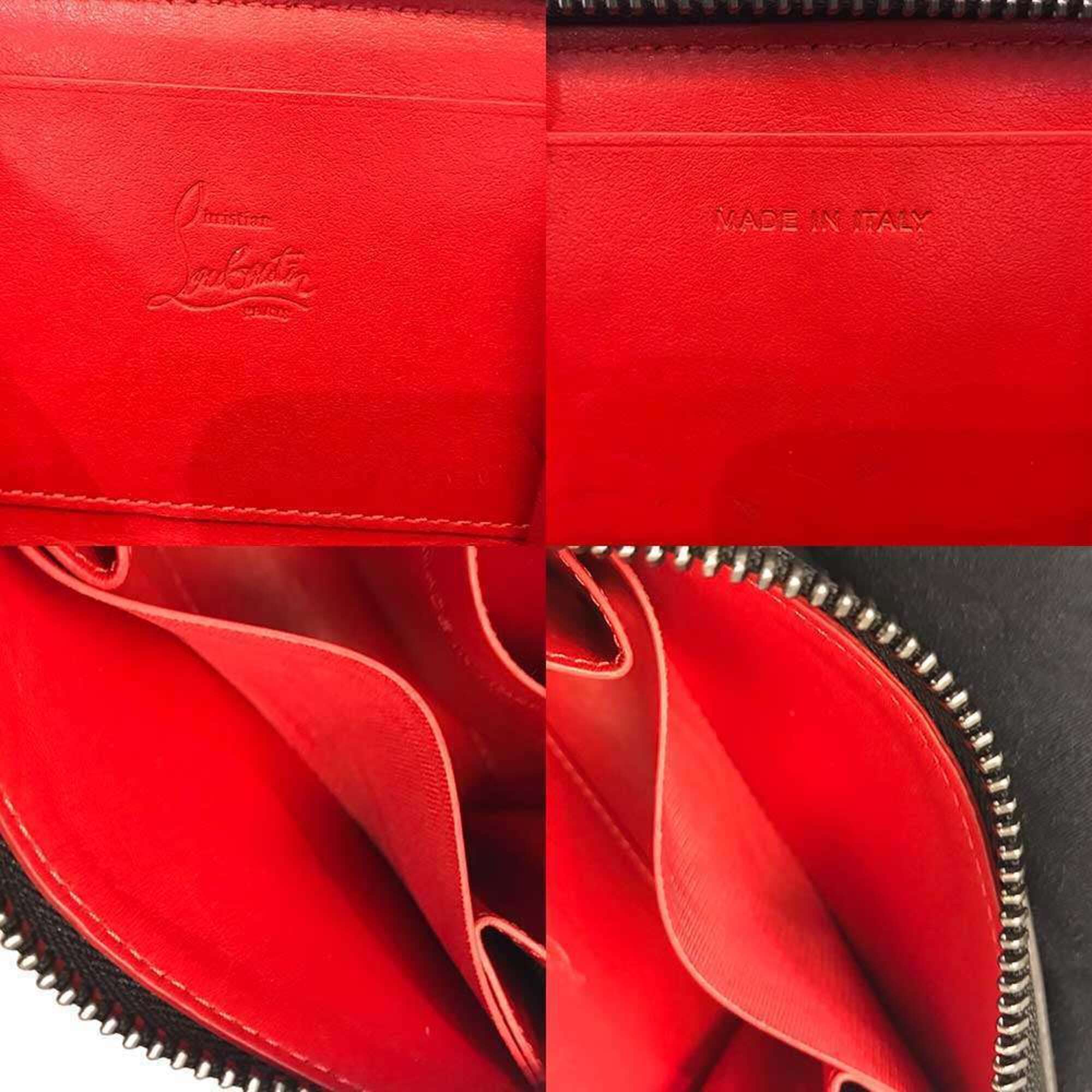 Christian Louboutin Black Leather Coin Purse/Coin Case (Pre-Owned)