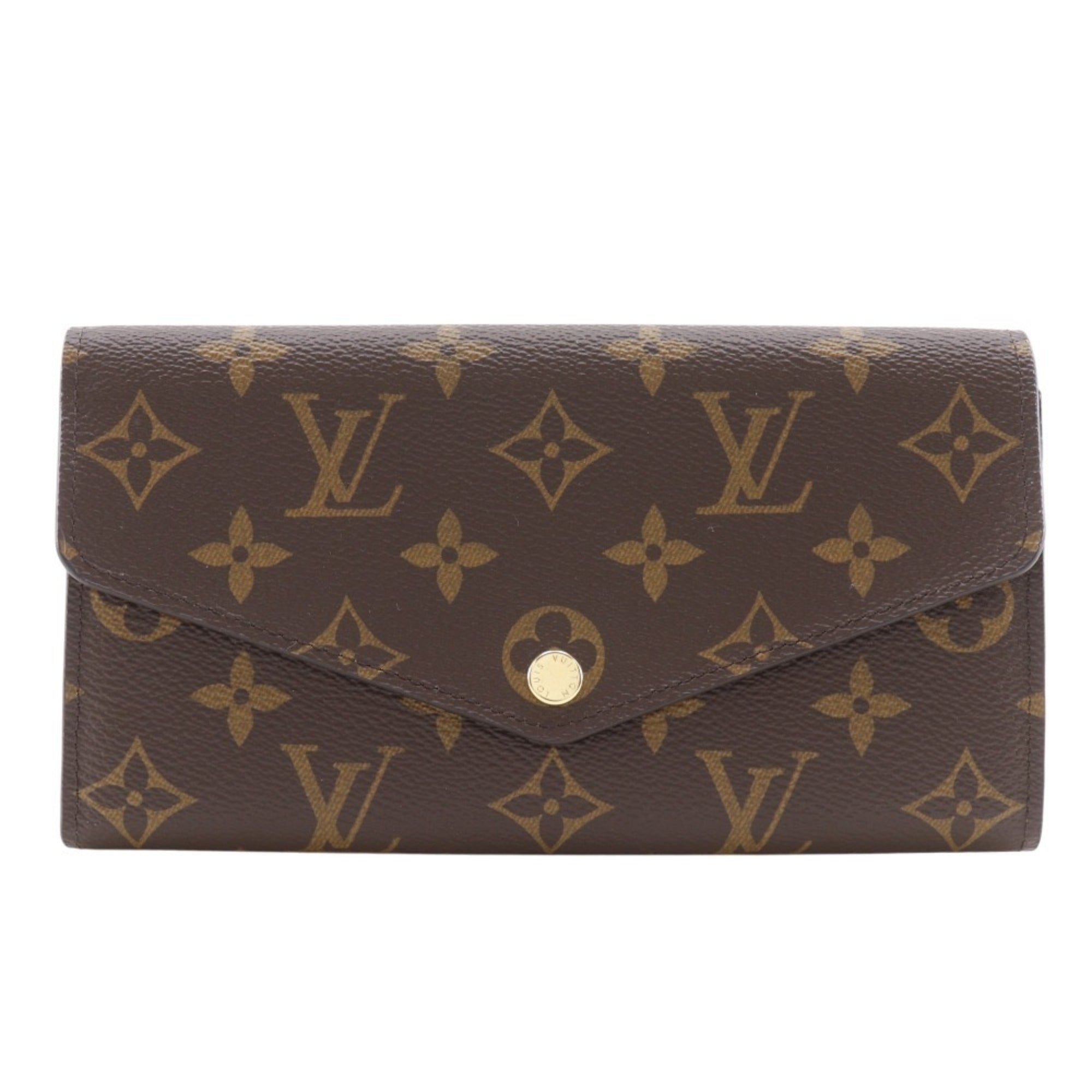 Louis Vuitton Monogram Brown Monogram Monogram Long Wallet (Bi-Fold) (Pre-Owned)