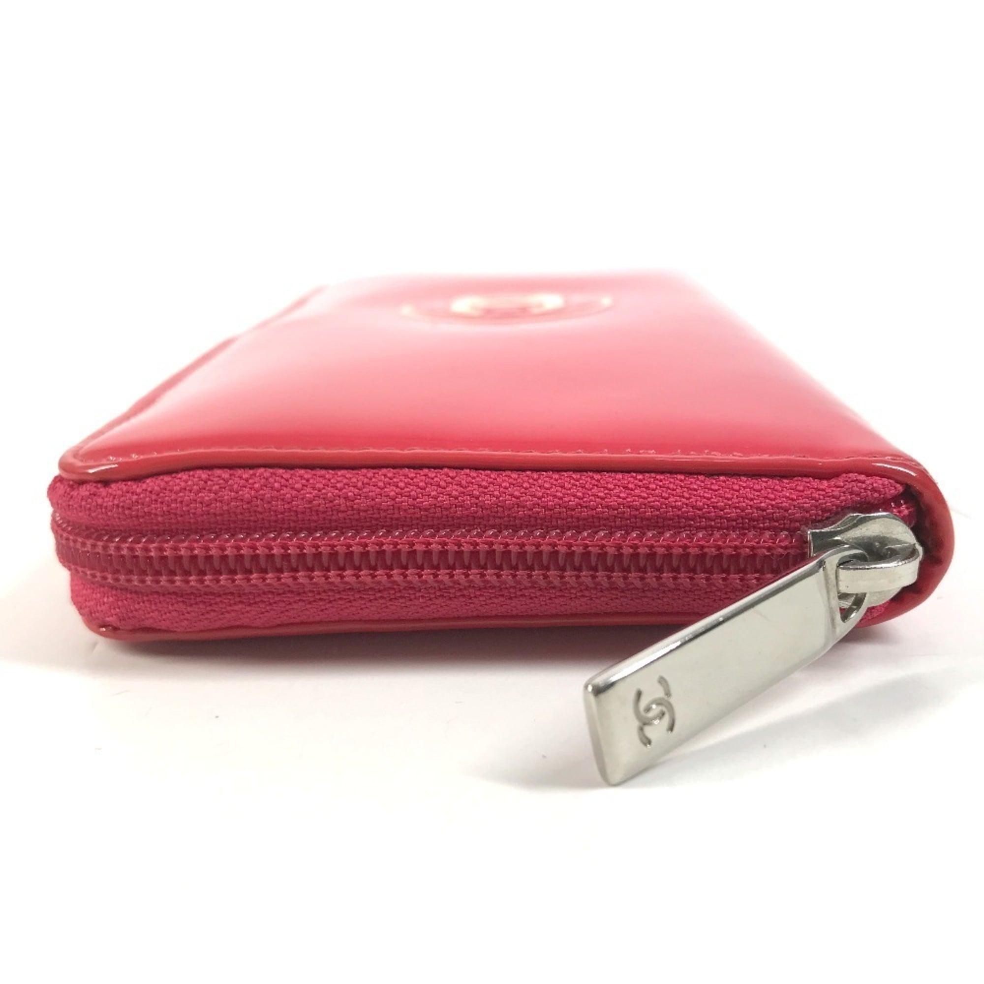 Chanel Pink White Long Wallet (Bi-Fold) (Pre-Owned)