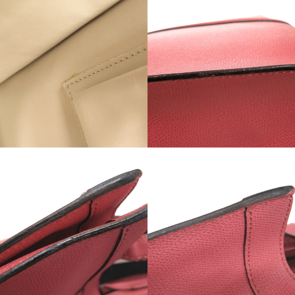 Valextra Pink Leather Tote Bag (Pre-Owned)