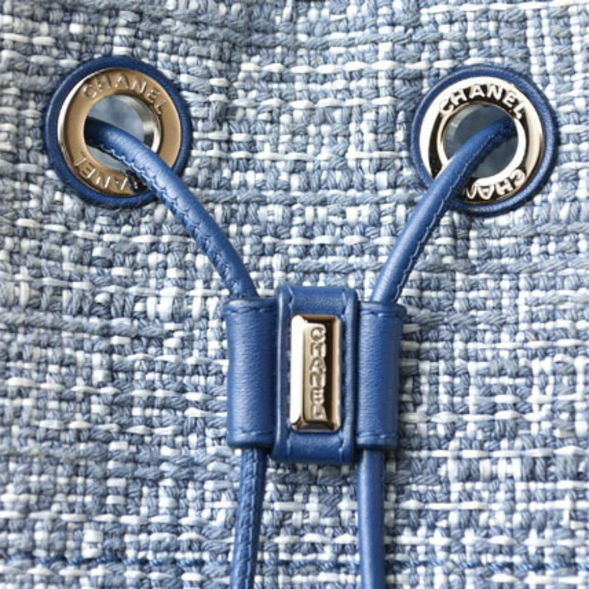 Chanel Cotton Canvas Denim Backpack (Pre-Owned)