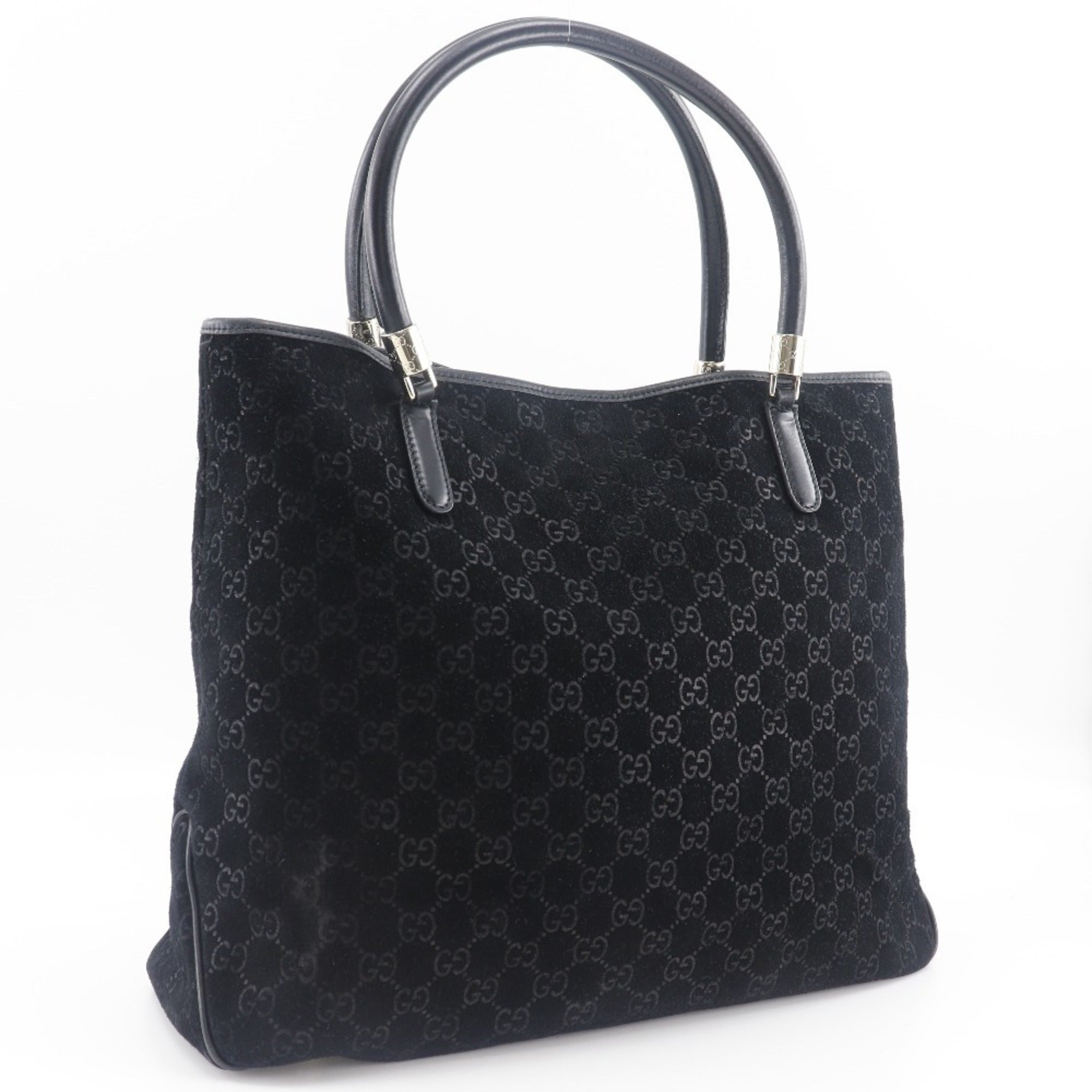 Gucci Black Suede Tote Bag (Pre-Owned)