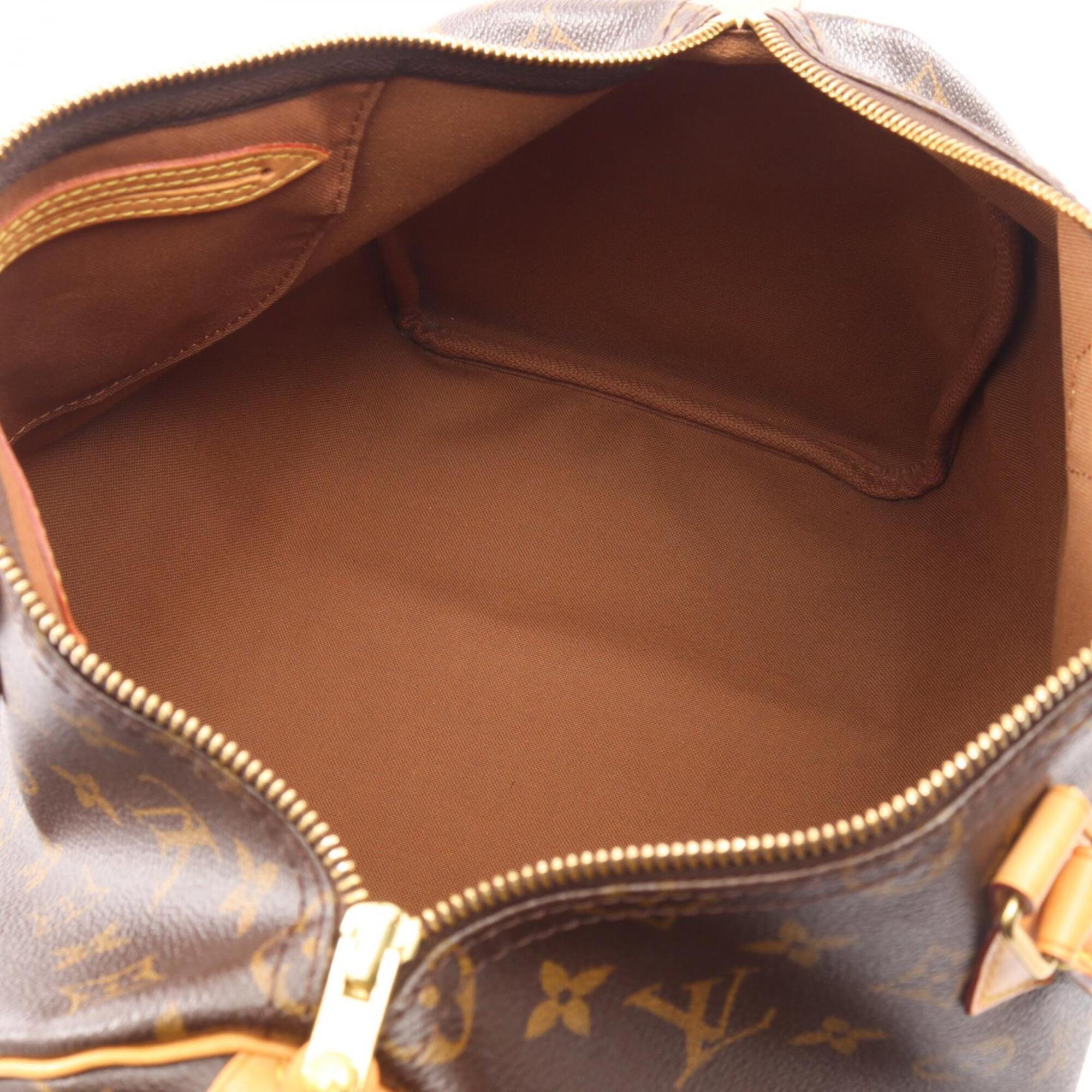 Louis Vuitton Brown Coated Canvas Pvc Monogram Leather Handbag (Pre-Owned)