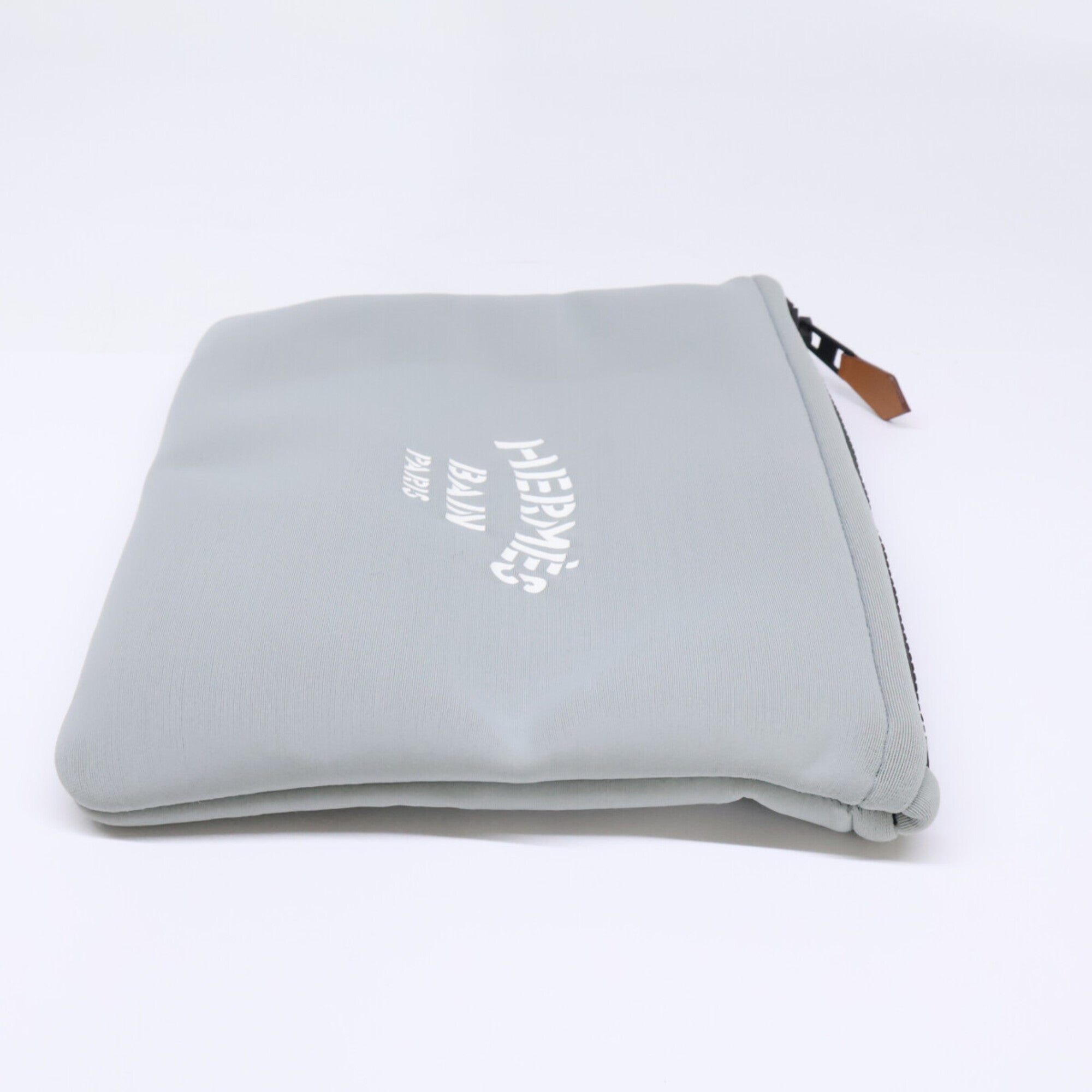 Hermes Gray Neoprene Pouch (Pre-Owned)