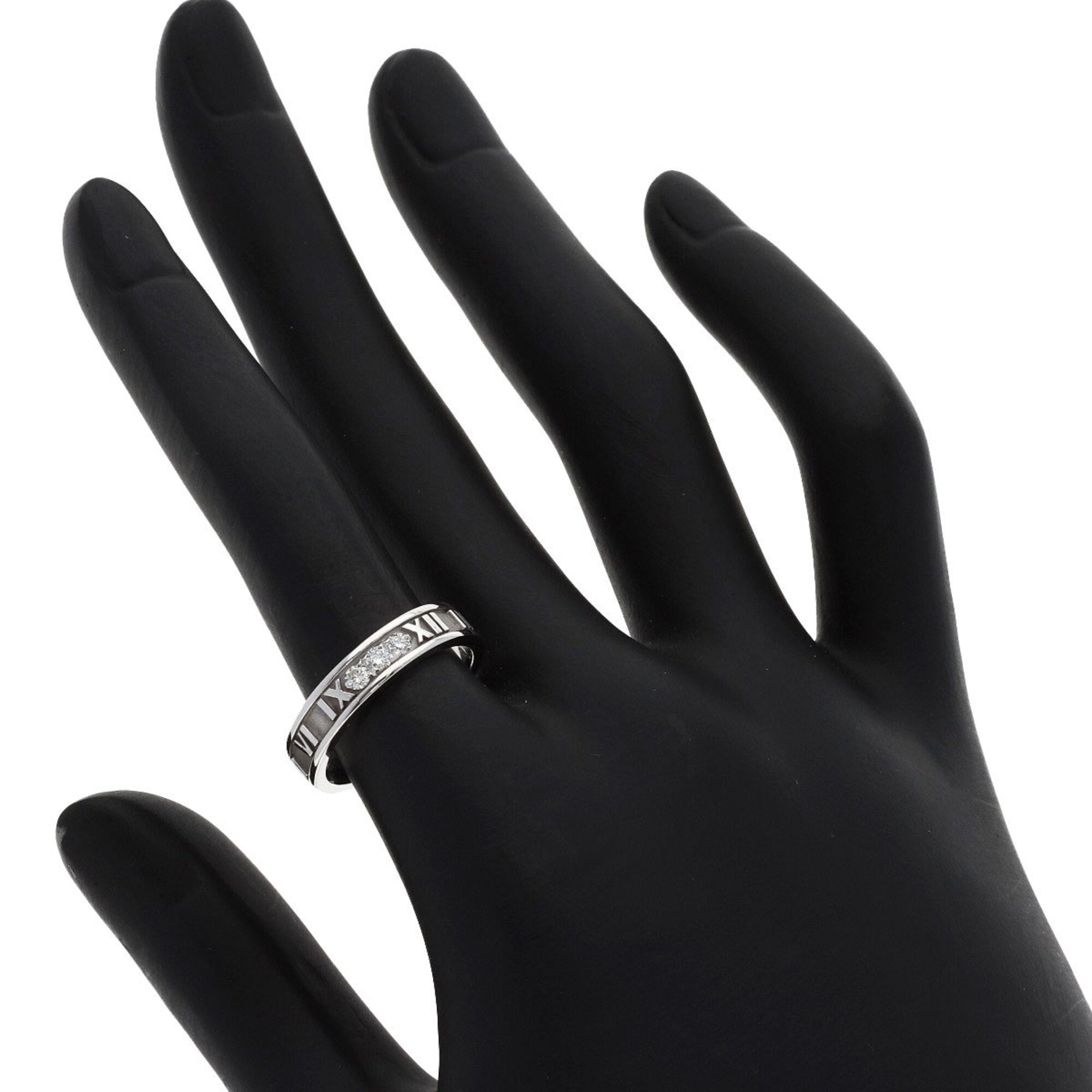 Tiffany Atlas White Gold (18K) Band Ring (Pre-Owned)